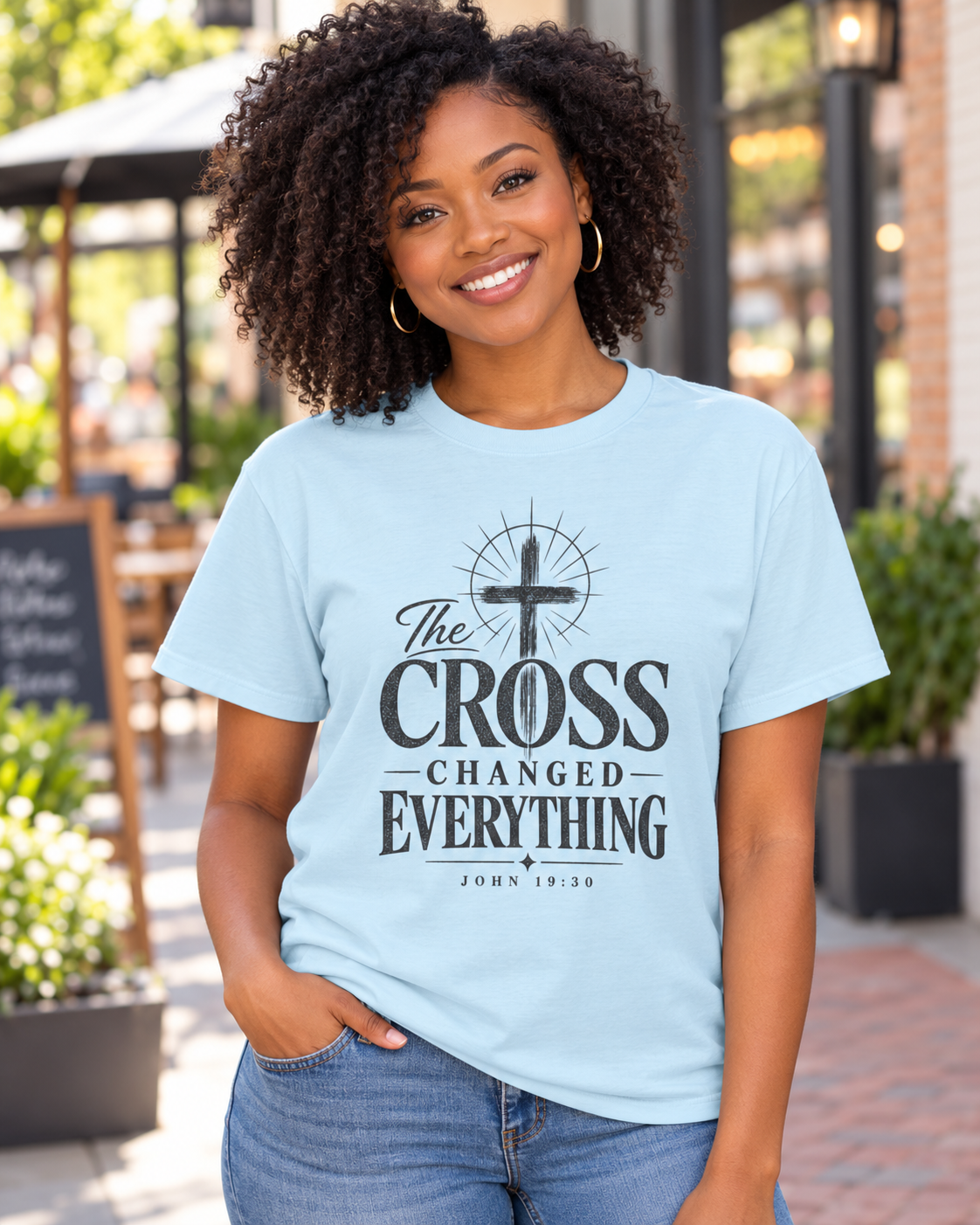 The Cross Changed Everything T-Shirt | Christian Faith Scripture Shirt: other