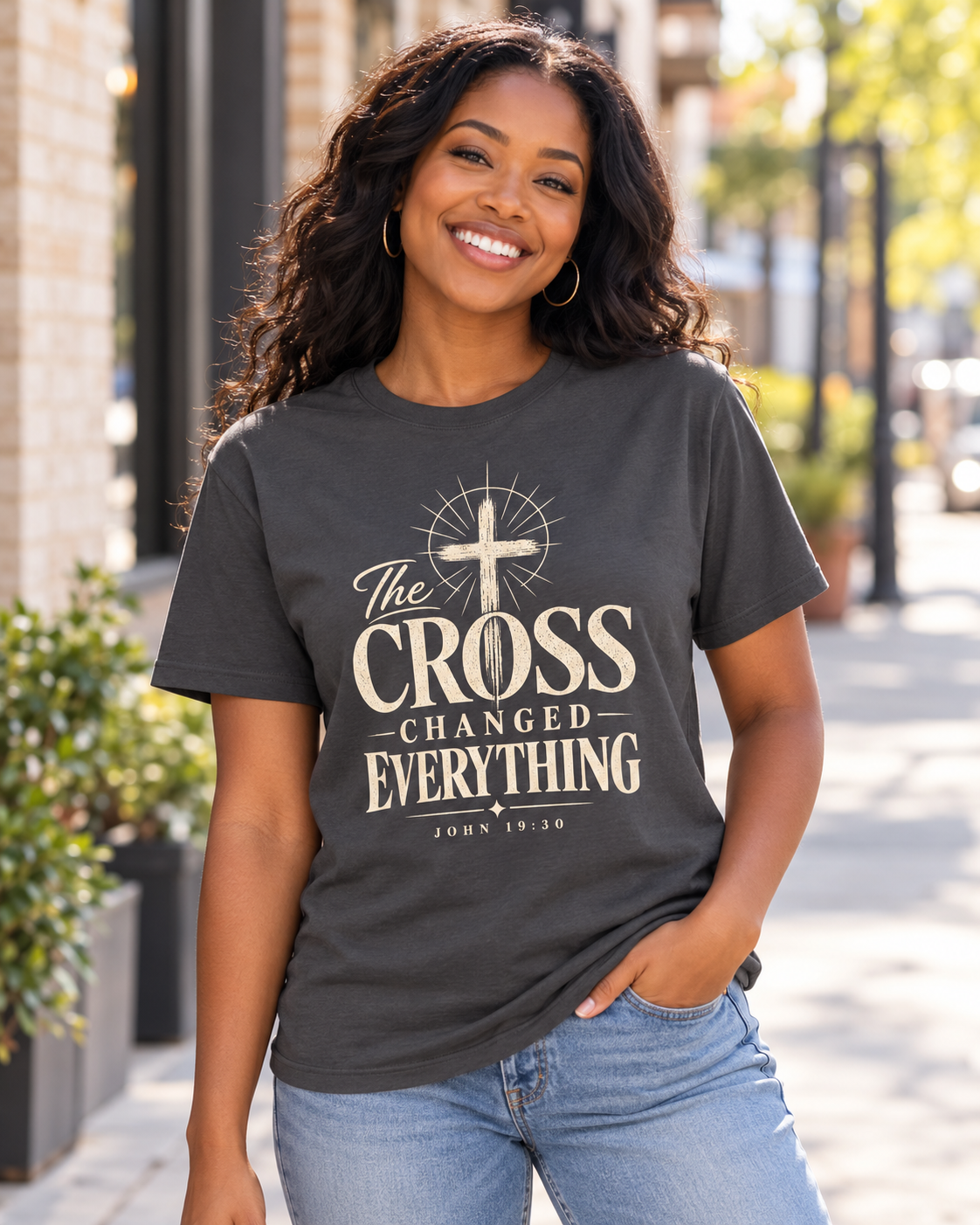 The Cross Changed Everything T-Shirt | Christian Faith Scripture Shirt: other