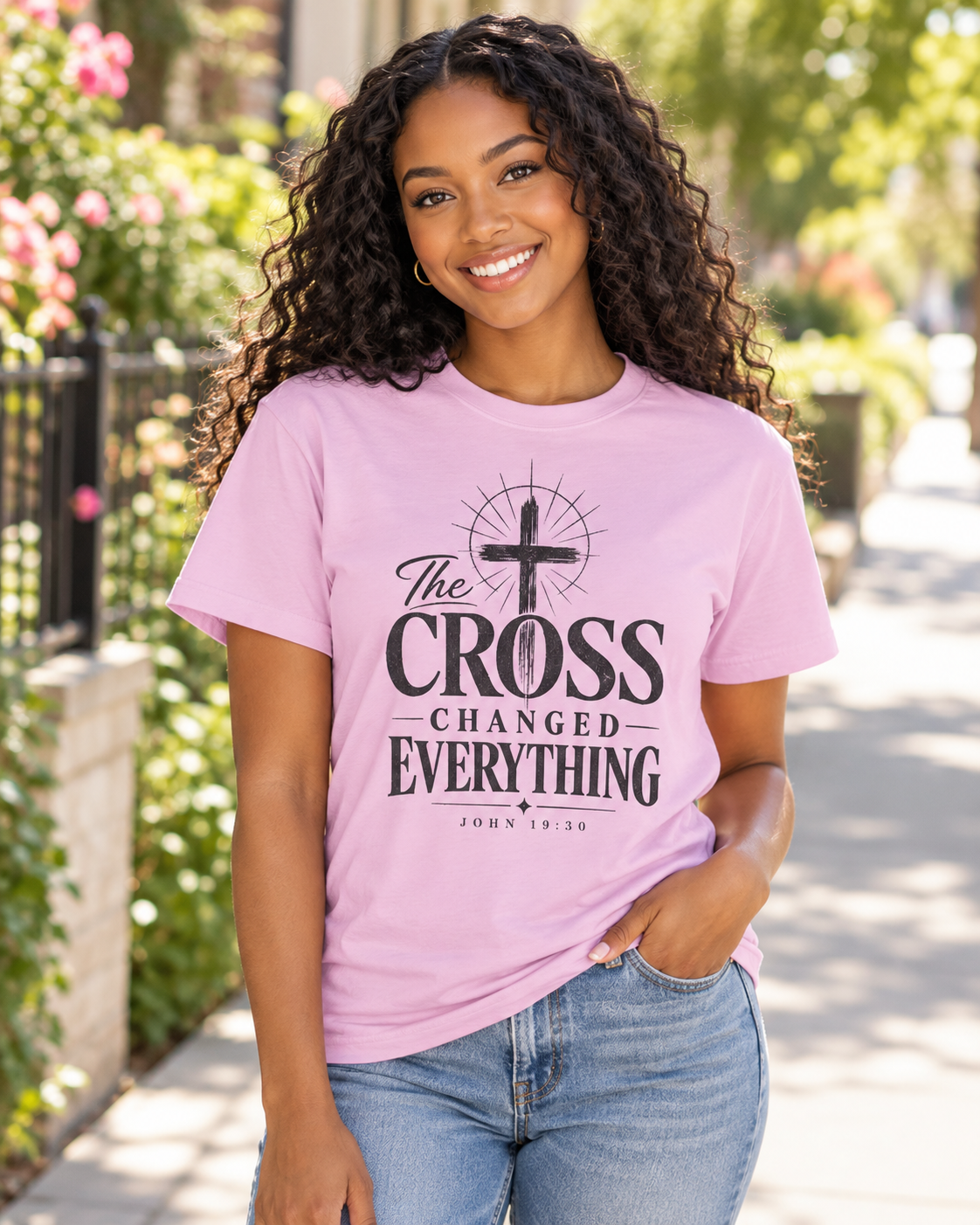 The Cross Changed Everything T-Shirt | Christian Faith Scripture Shirt: other