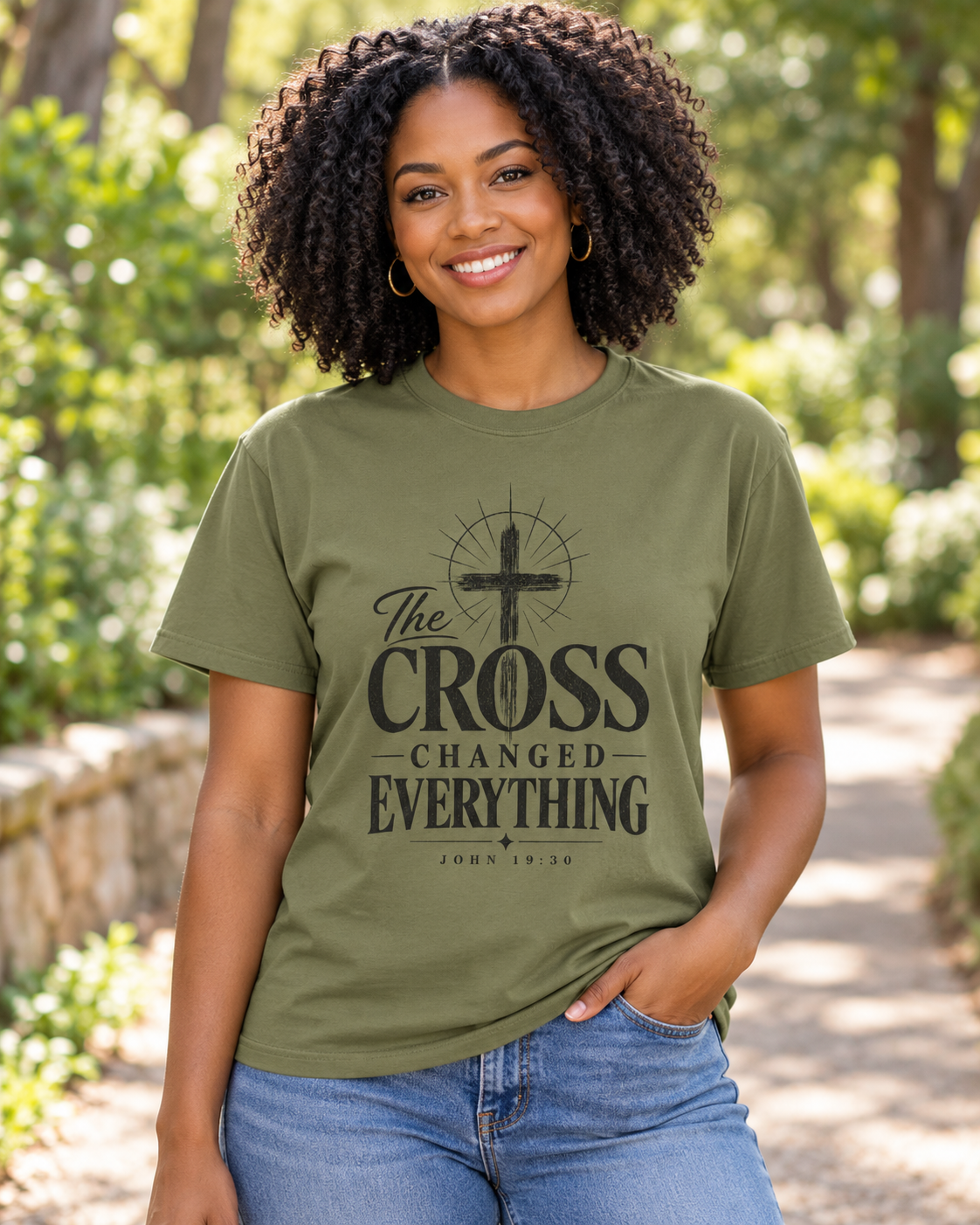 The Cross Changed Everything T-Shirt | Christian Faith Scripture Shirt: other