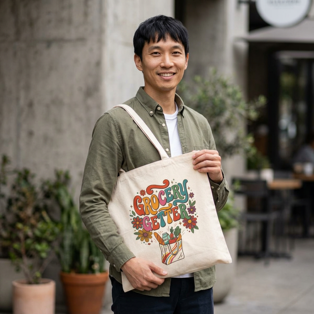 Grocerey Getter Retro Tote Bag