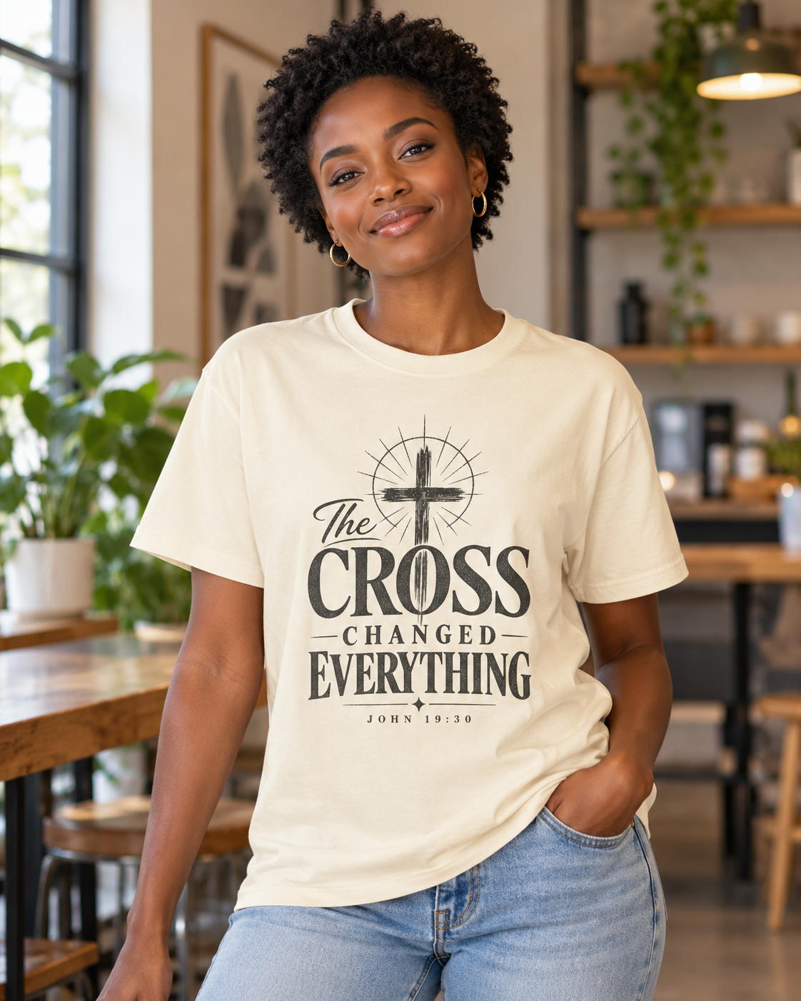 The Cross Changed Everything T-Shirt | Christian Faith Scripture Shirt: other