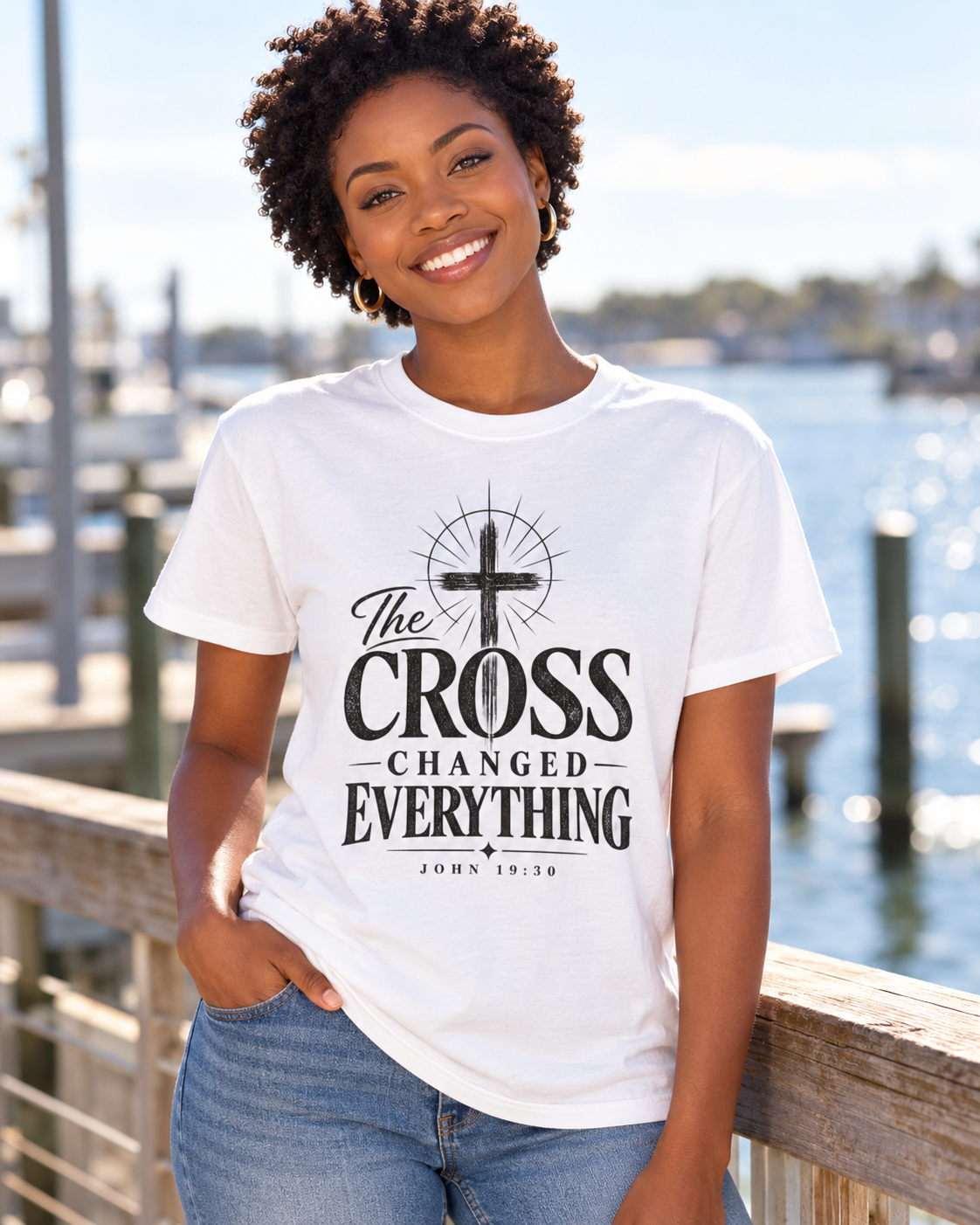The Cross Changed Everything T-Shirt | Christian Faith Scripture Shirt: other