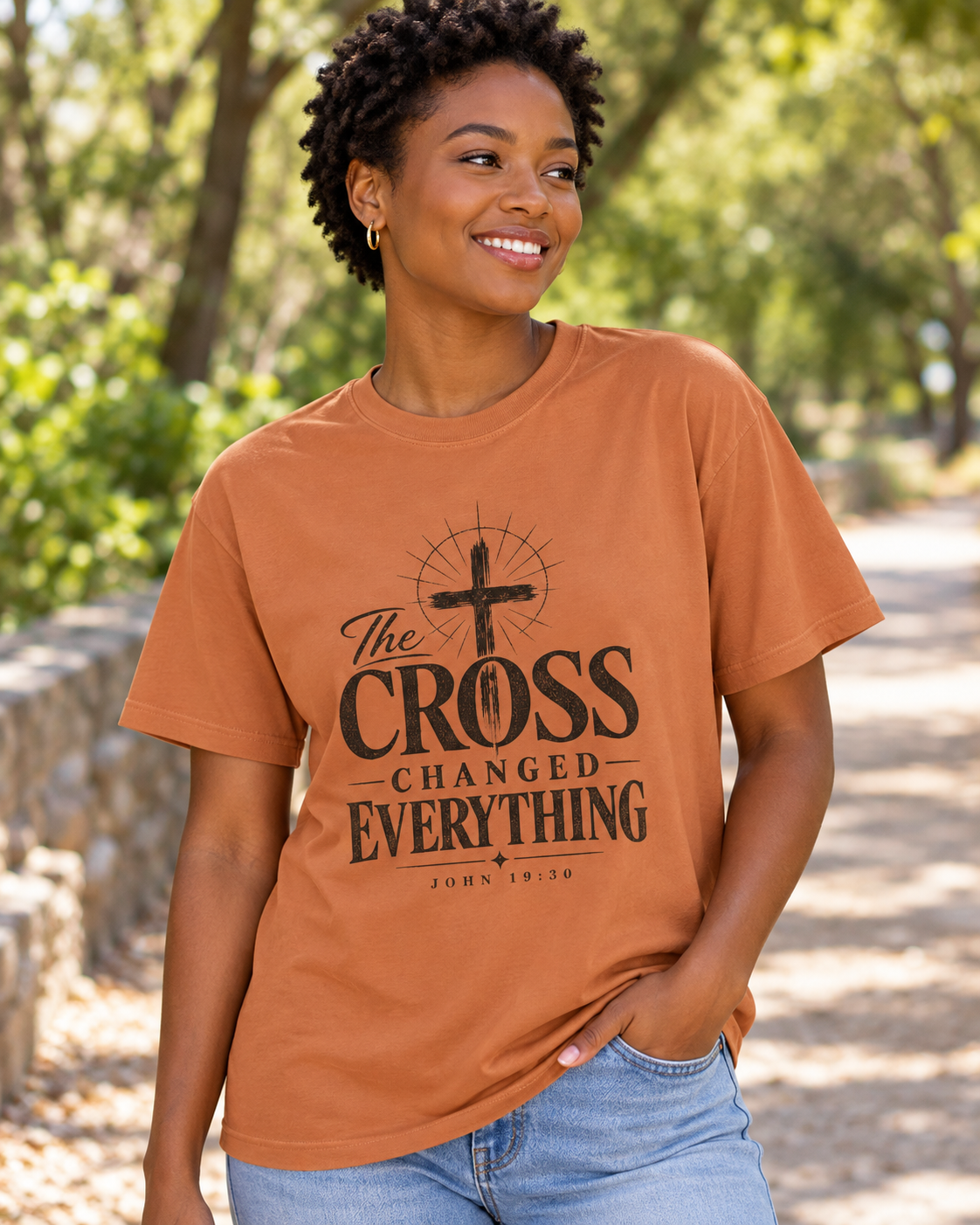 The Cross Changed Everything T-Shirt | Christian Faith Scripture Shirt: other