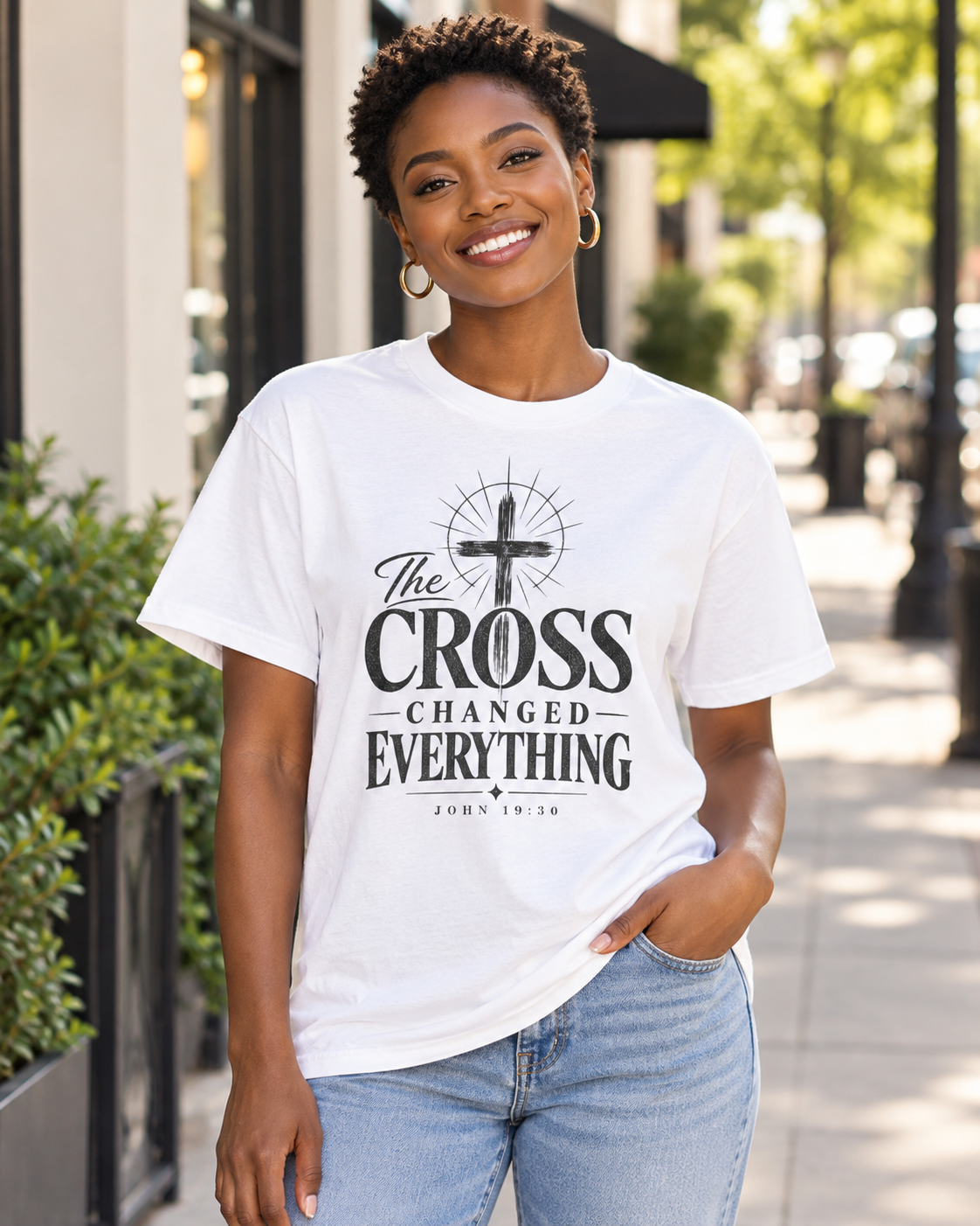 The Cross Changed Everything T-Shirt | Christian Faith Scripture Shirt: other