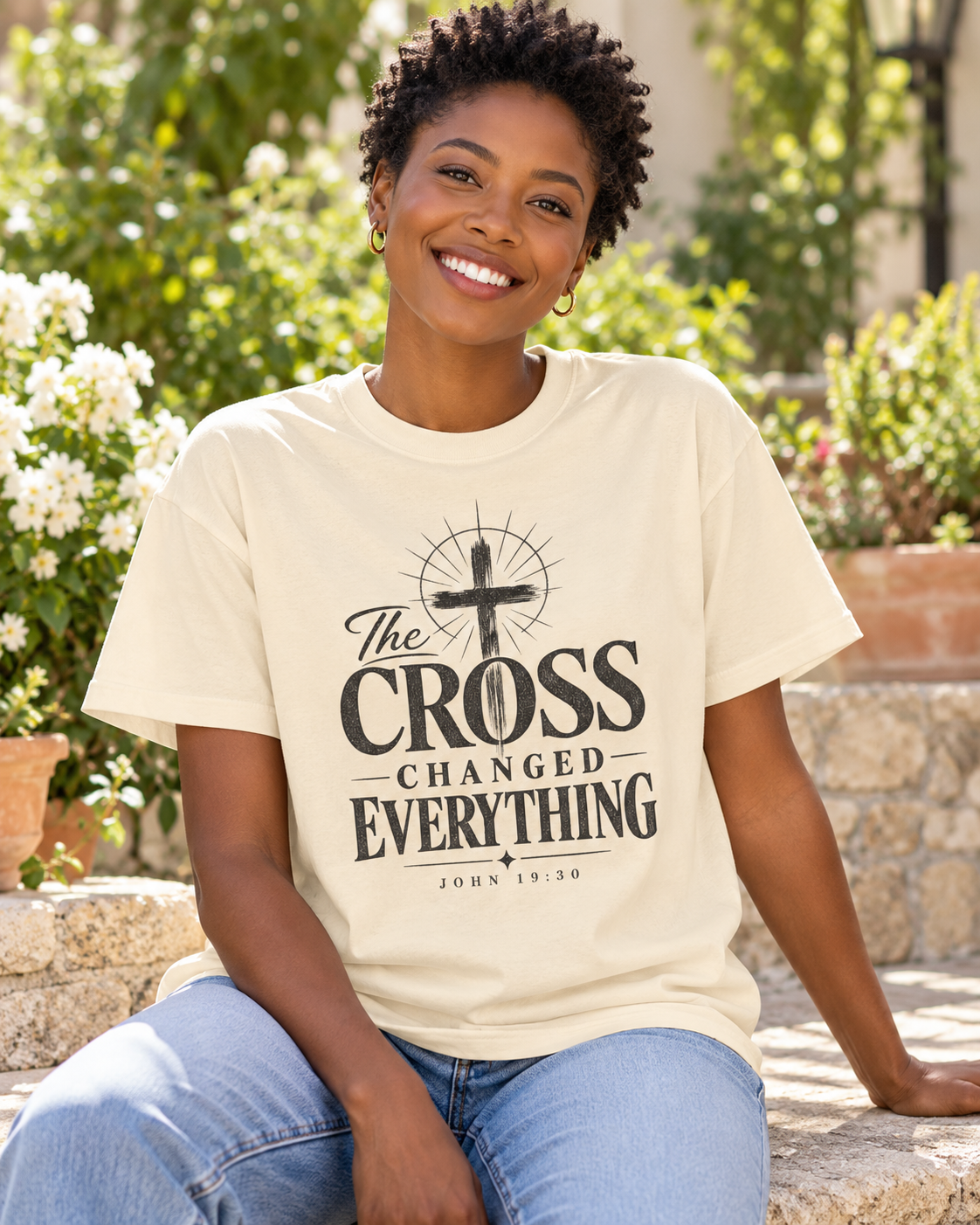 The Cross Changed Everything T-Shirt | Christian Faith Scripture Shirt: other