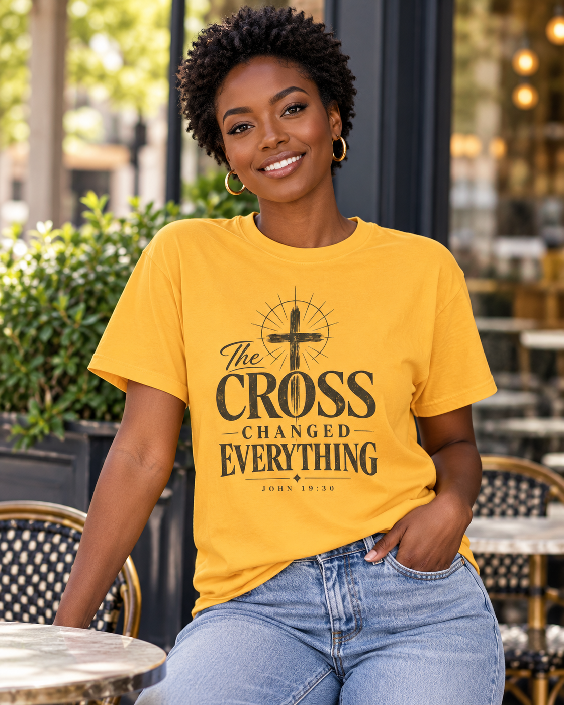 The Cross Changed Everything T-Shirt | Christian Faith Scripture Shirt: other