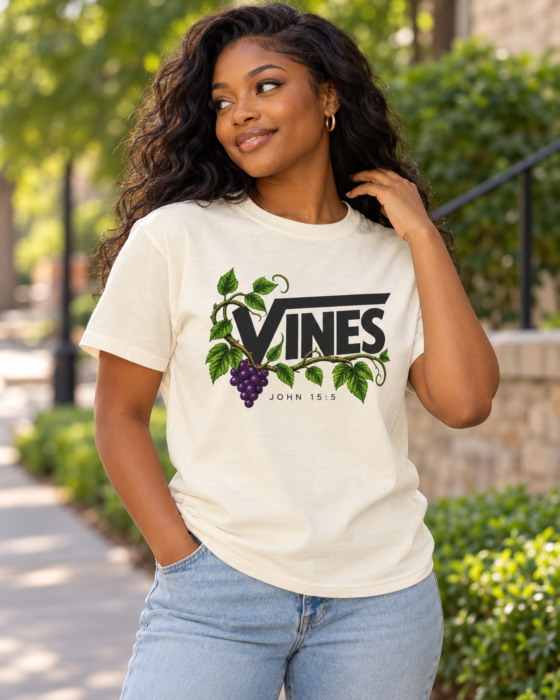 Vines grape vine logo T-Shirt | botanical typography: other