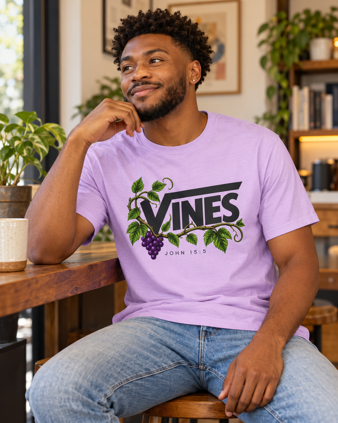 Vines grape vine logo T-Shirt | botanical typography: other