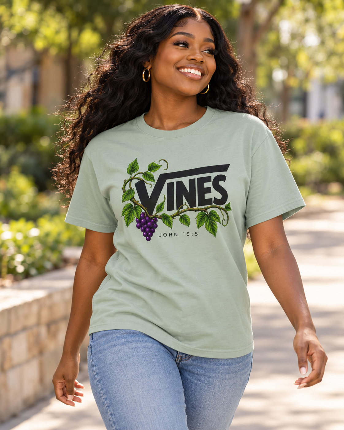 Vines grape vine logo T-Shirt | botanical typography: other
