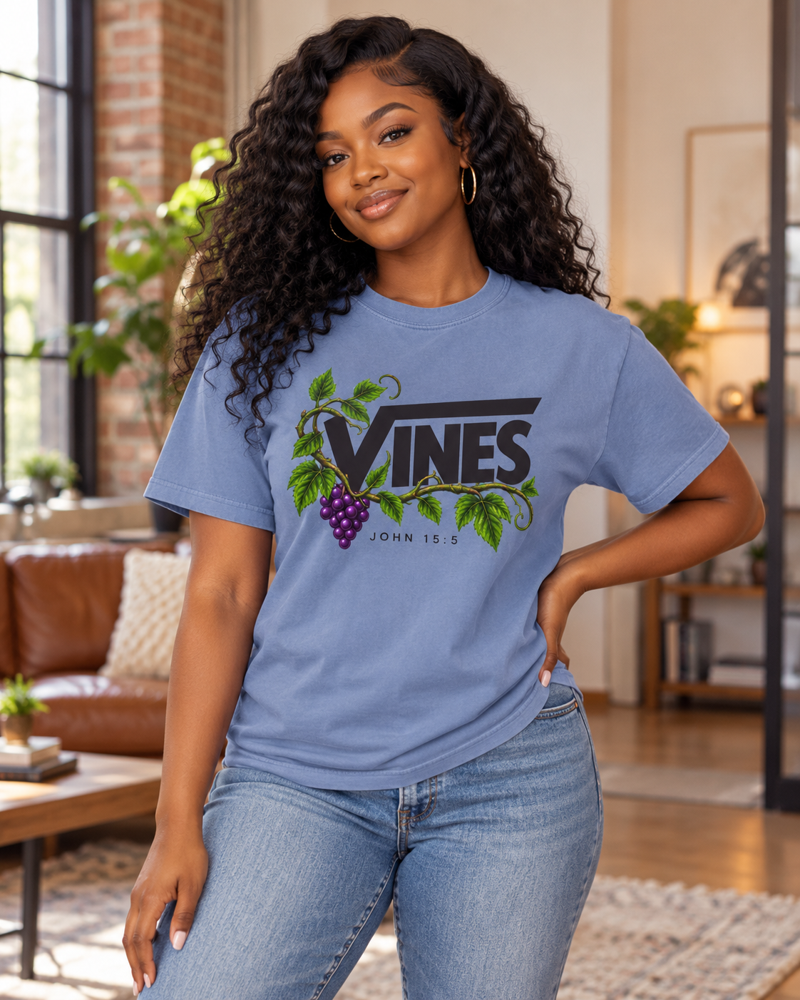 Vines grape vine logo T-Shirt | botanical typography: other
