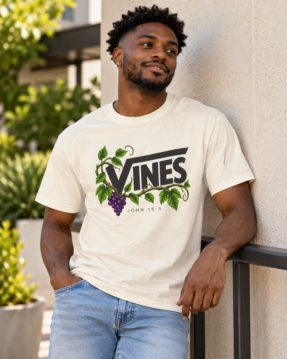 Vines grape vine logo T-Shirt | botanical typography: other