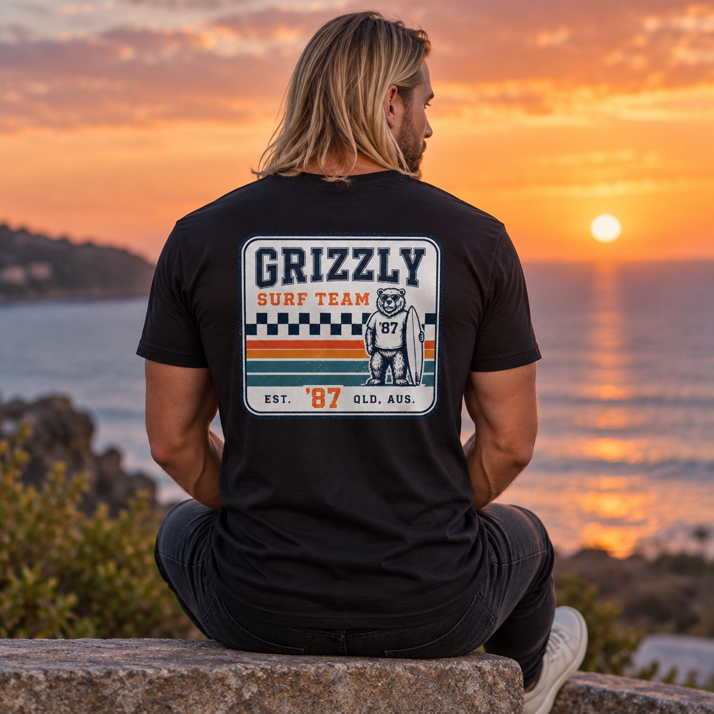87 Retro Stripes Surf Team Tee 