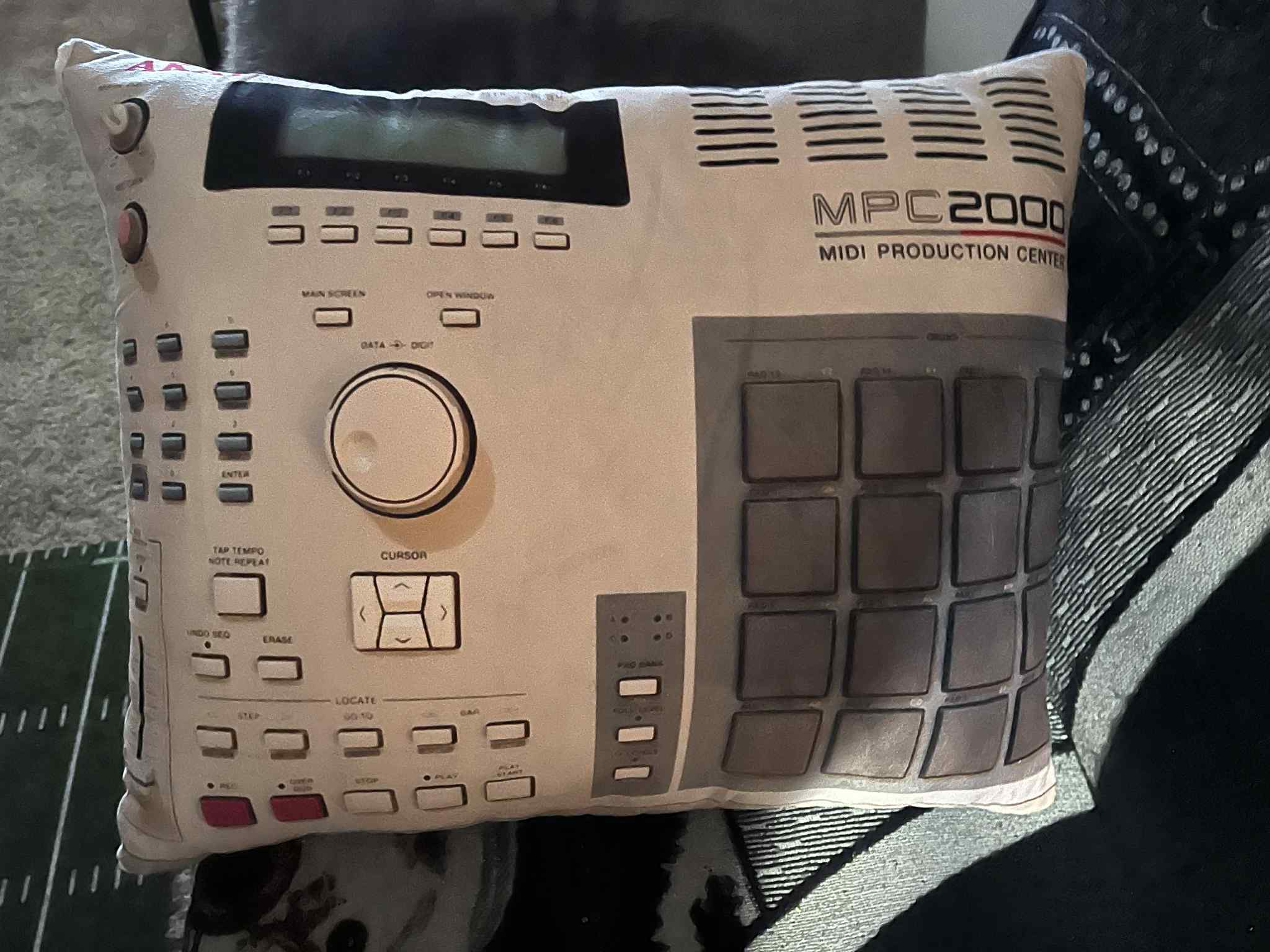 MPC 2000 Pillow back view — Street Jesus Got Soul | The Drop Yard