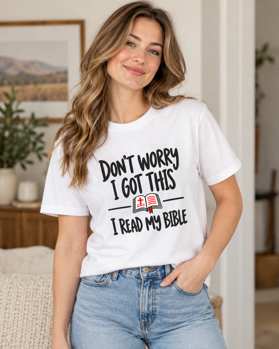 Don’t Worry I Got This I Read My Bible T-Shirt | Christian Faith Tee: other
