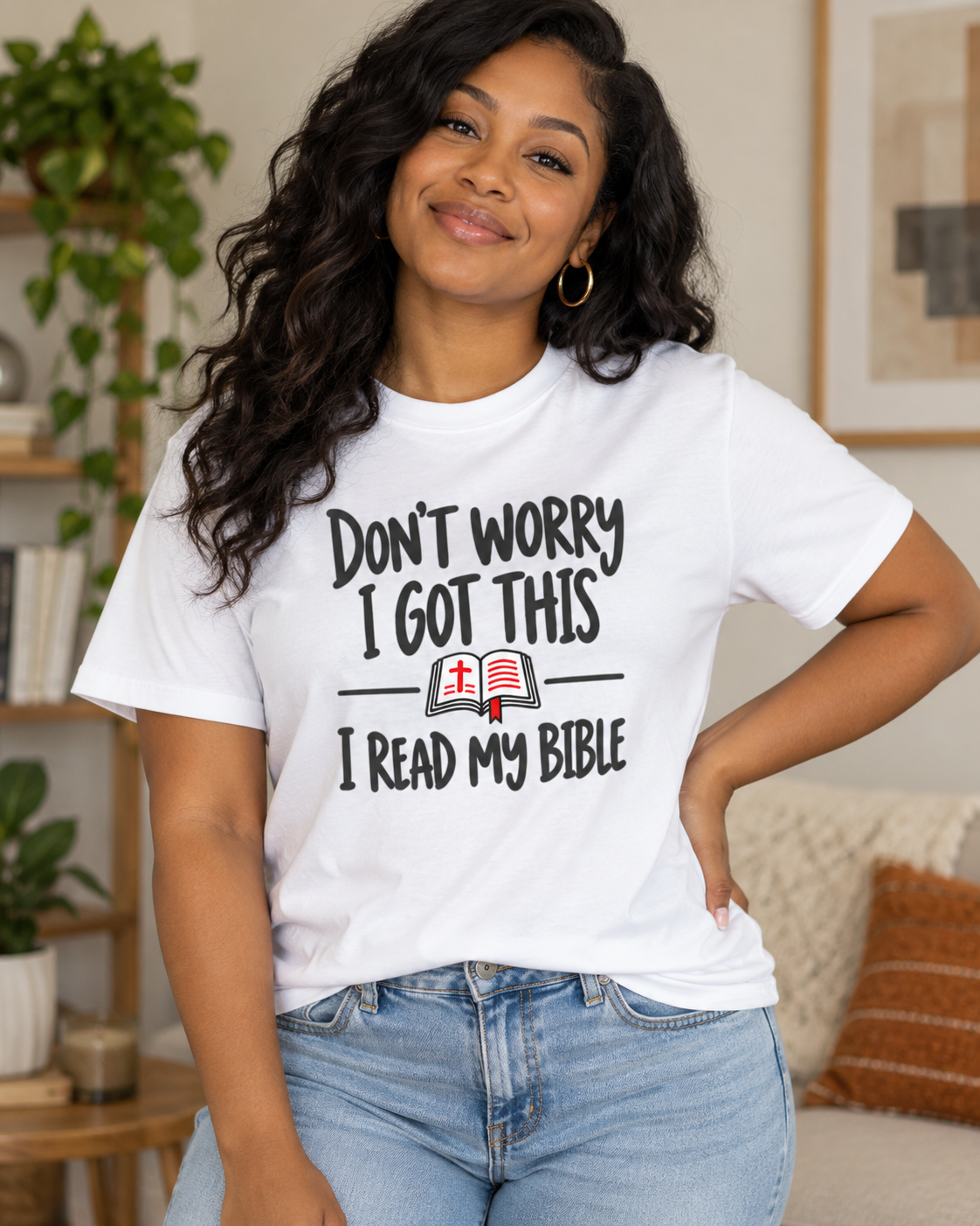 Don’t Worry I Got This I Read My Bible T-Shirt | Christian Faith Tee: other