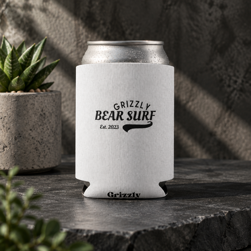 College Grizzly Bear Surf Stubby Cooler