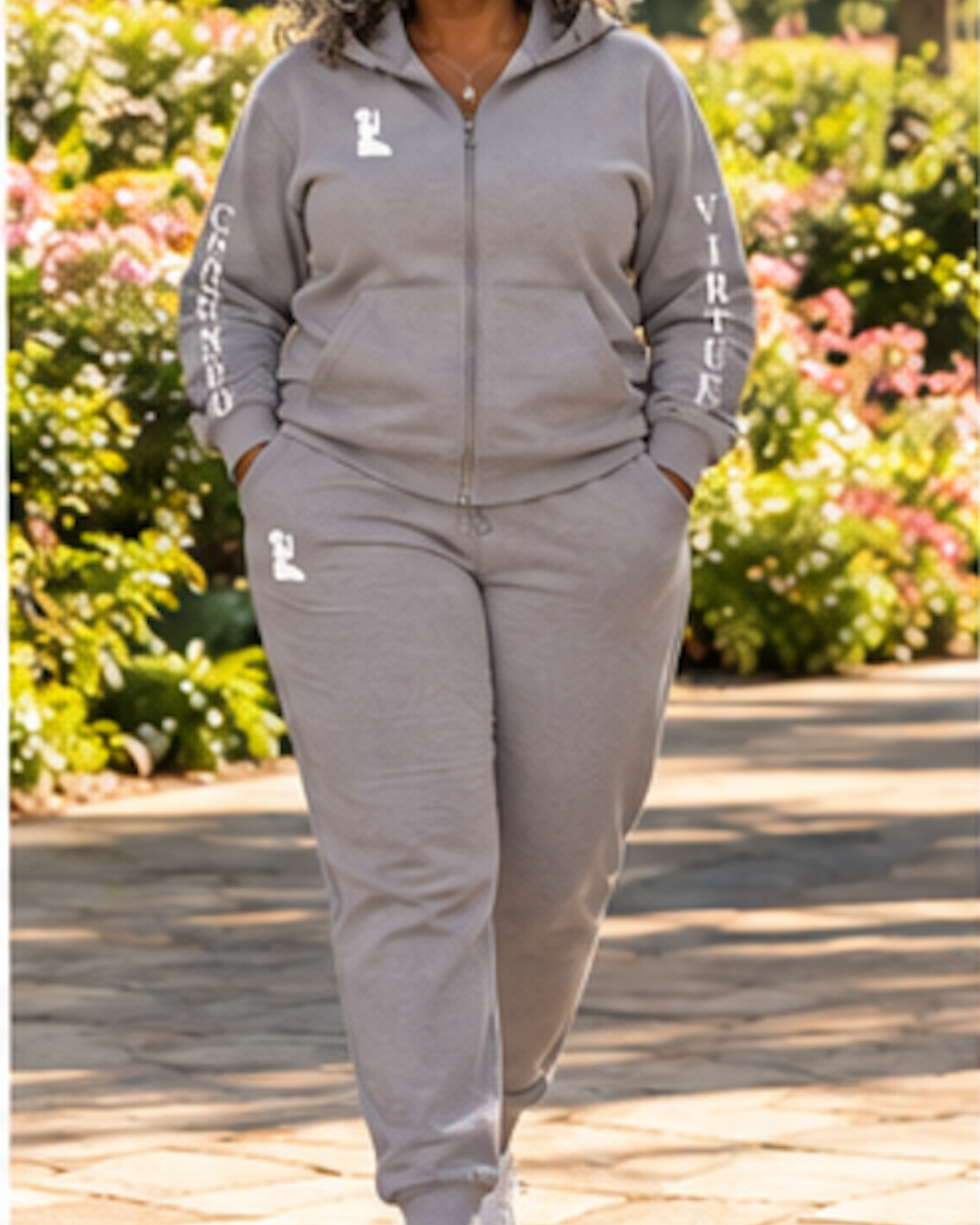 Crowned In Virtue's Premium Cozy Grey Joggers
