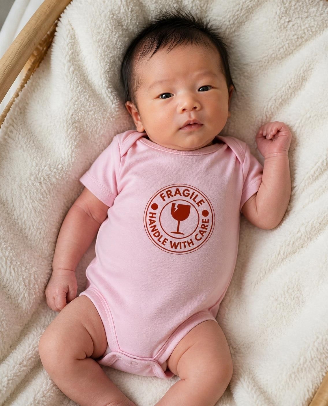 Fragile Handle with Care baby bodysuit, photo 1 of 10
