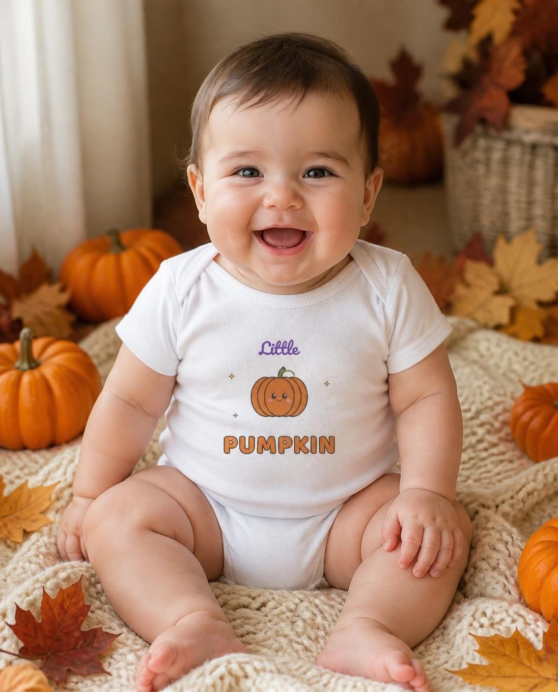 Little Pumpkin baby bodysuit, photo 1 of 7