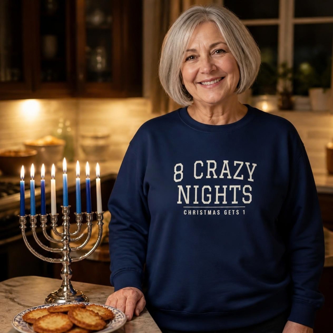 8 Crazy Nights comfort colors crewneck, photo 1 of 7