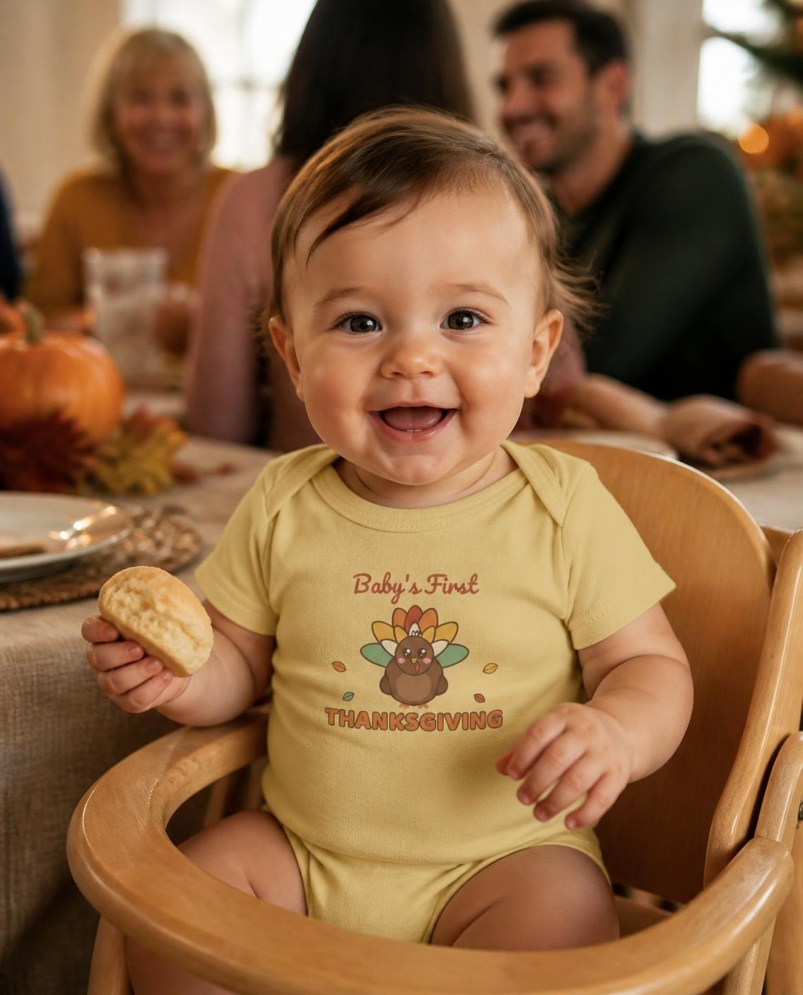 Baby's First Thanksgiving baby bodysuit, photo 1 of 6