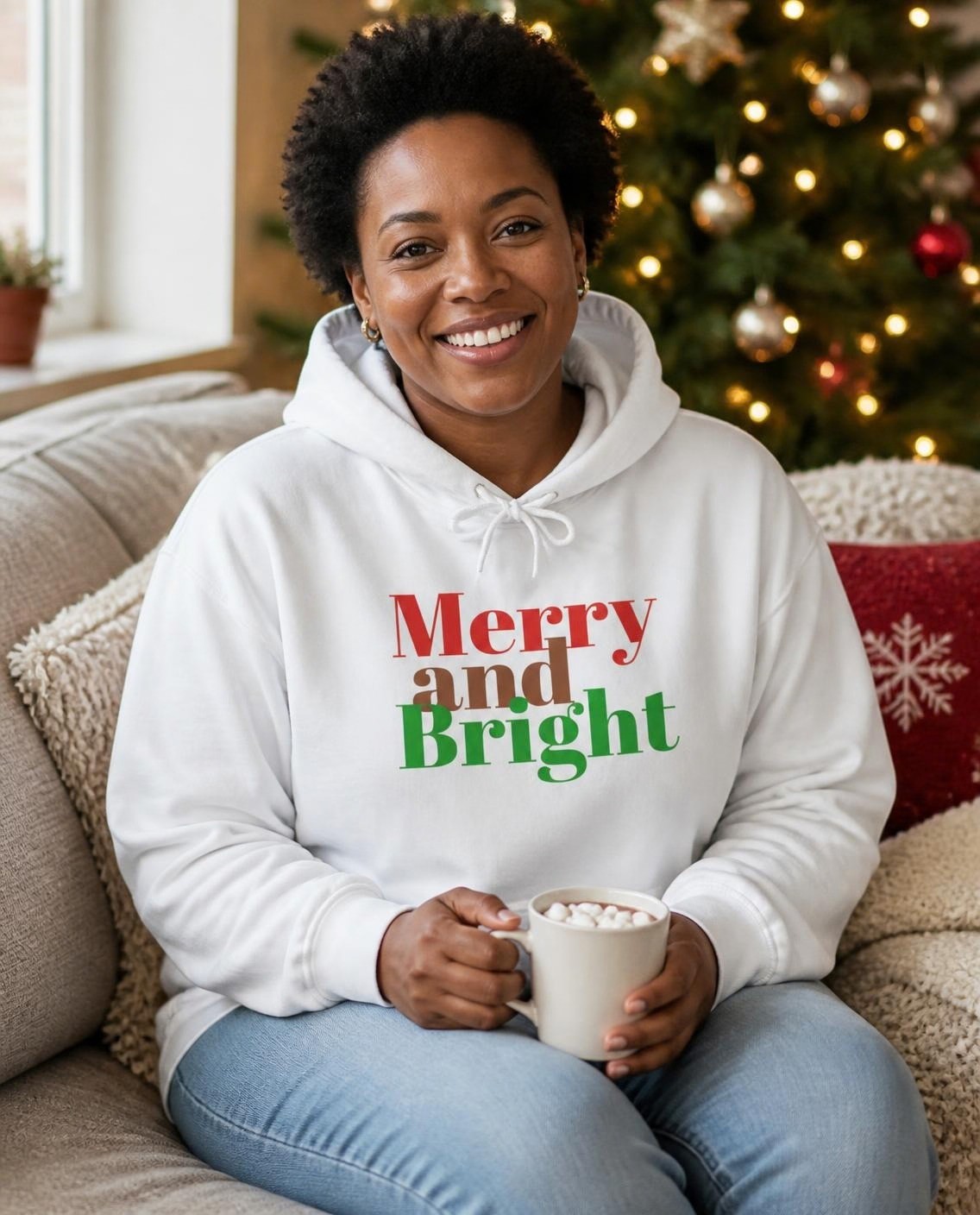 Merry and Bright hoodie, photo 1 of 6