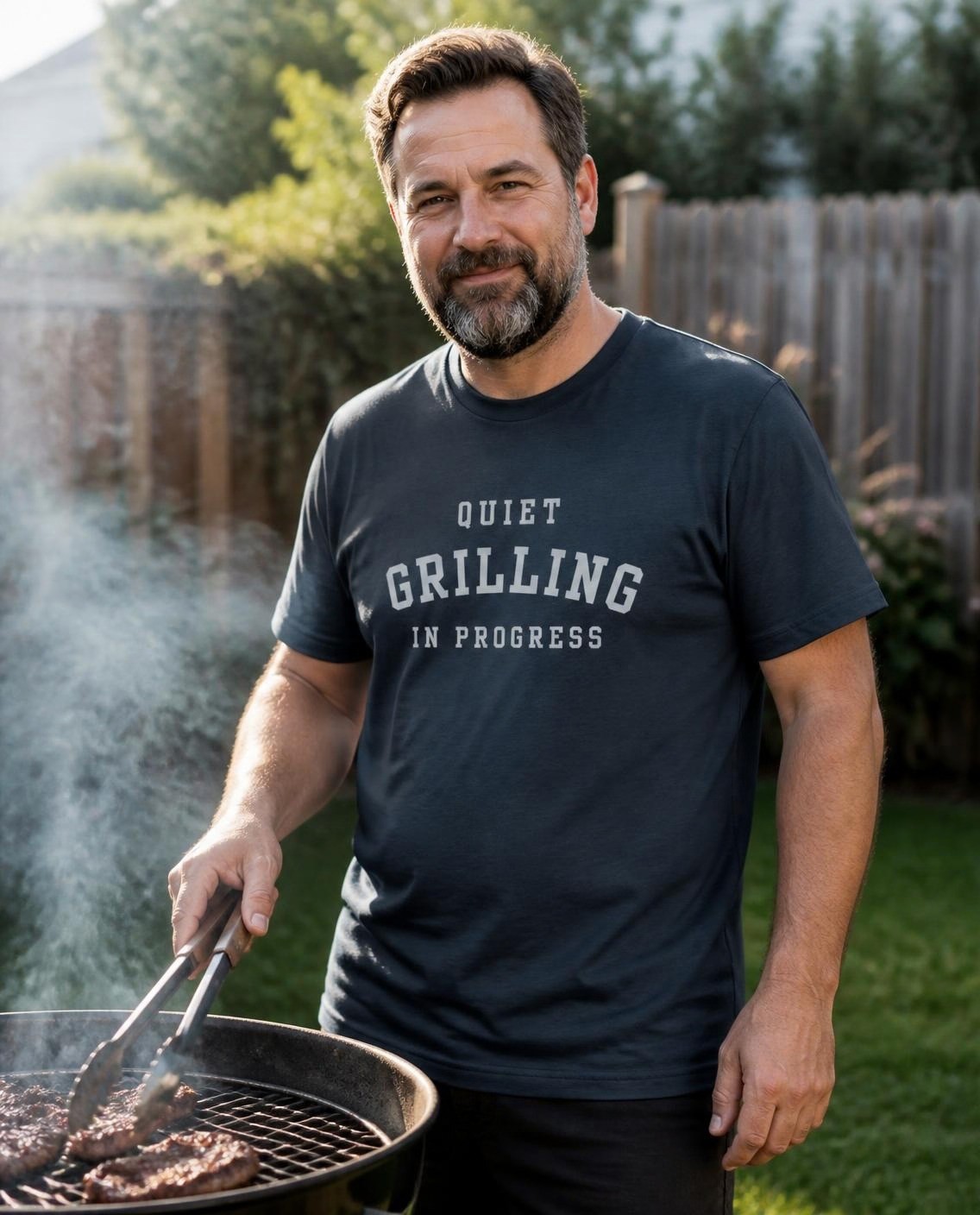 Quiet, Grilling in Progress tee, photo 1 of 12