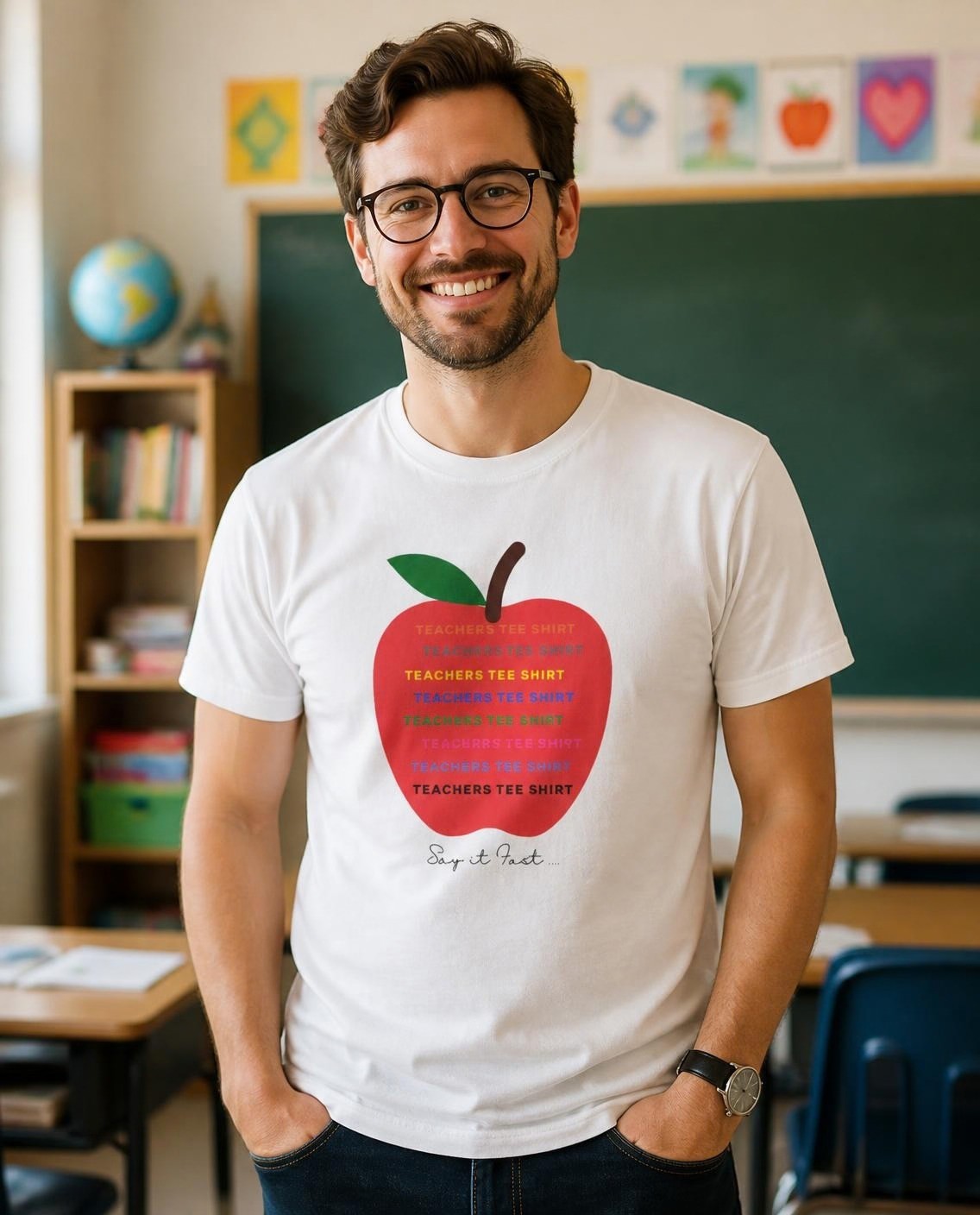 Teacher's Tee (Say It Fast) tee, photo 1 of 10