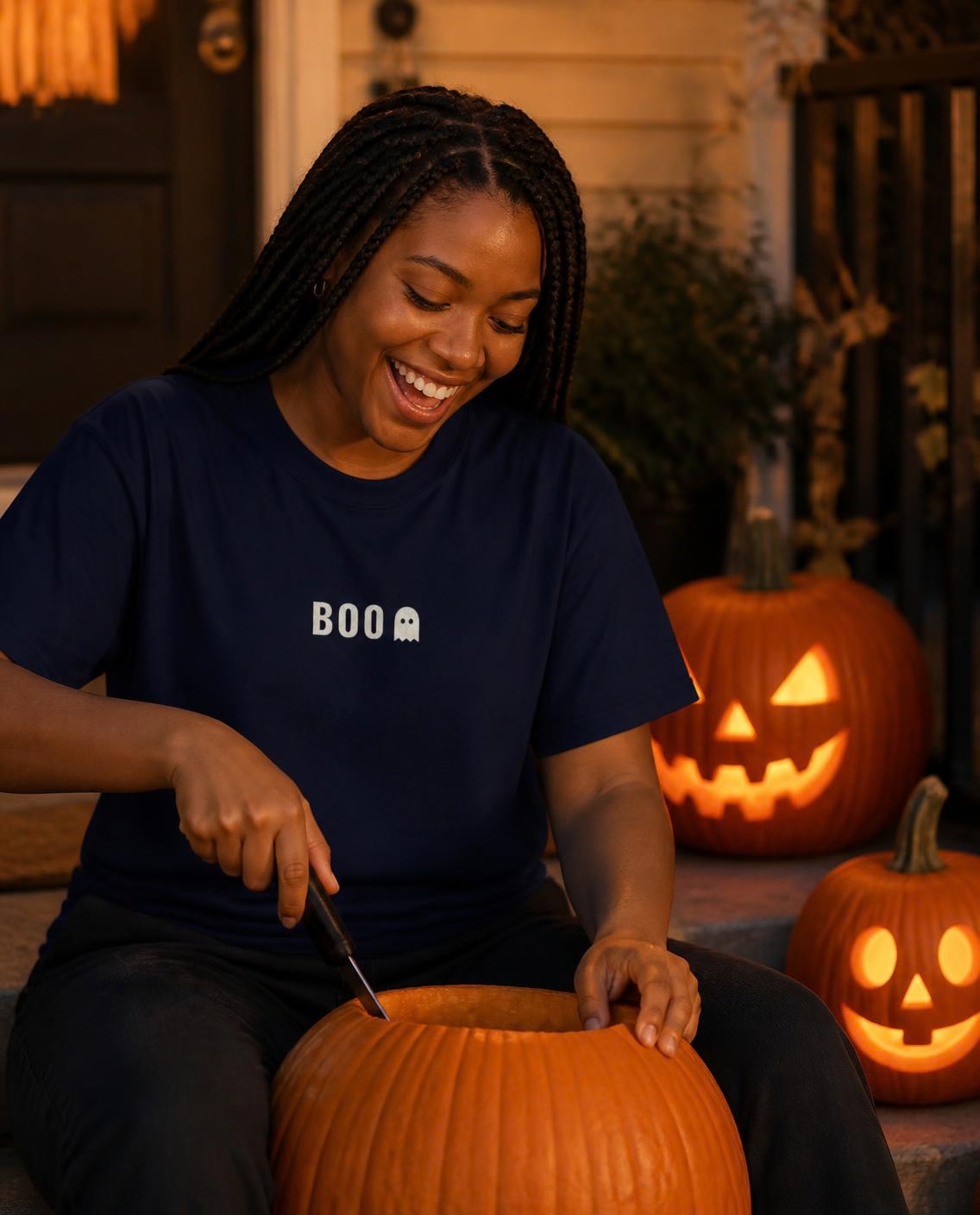 Boo Ghost comfort colors tee, photo 1 of 9