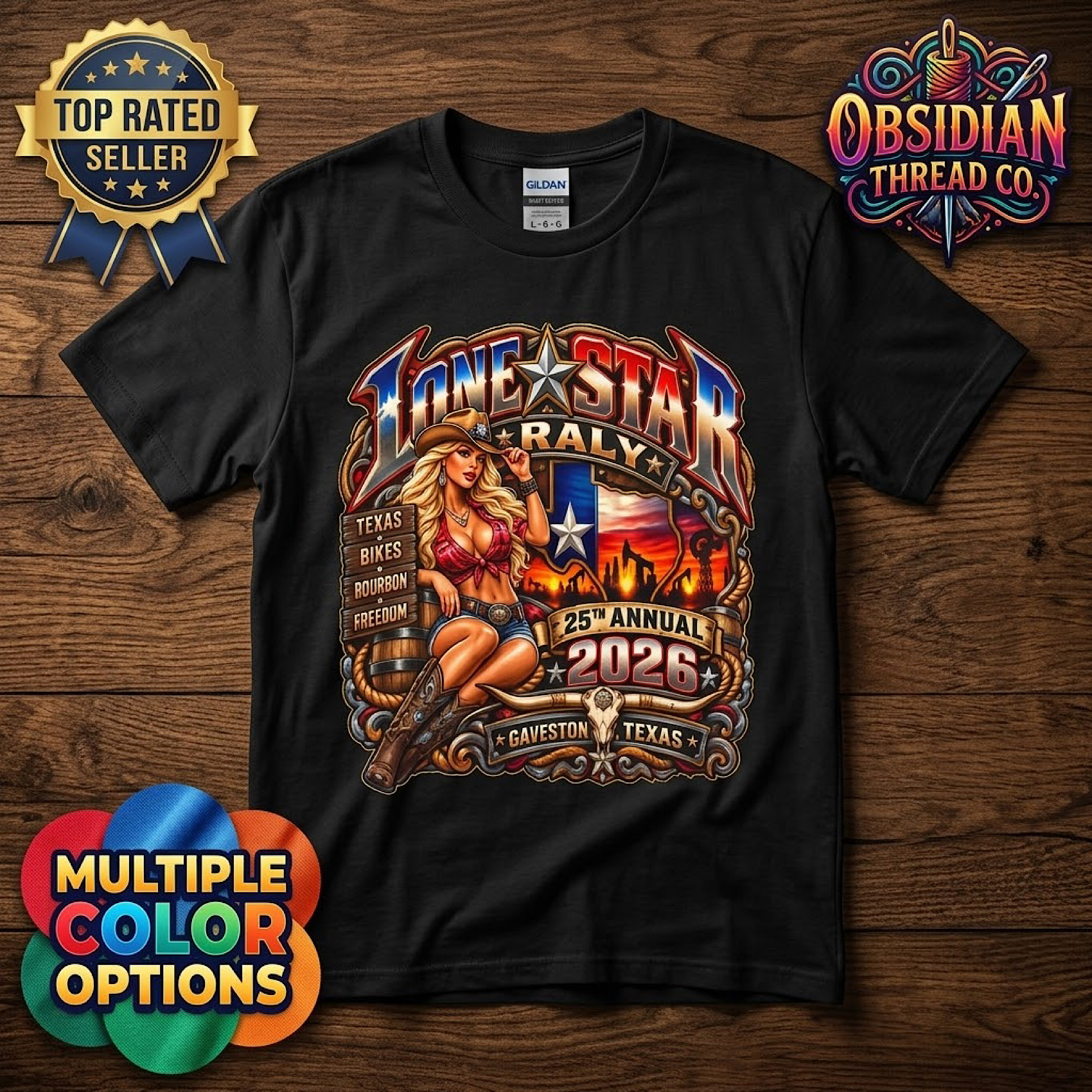 Lone Star Rally 2026 Galveston Texas 25th Anniversary Biker Shirt no harley product preview