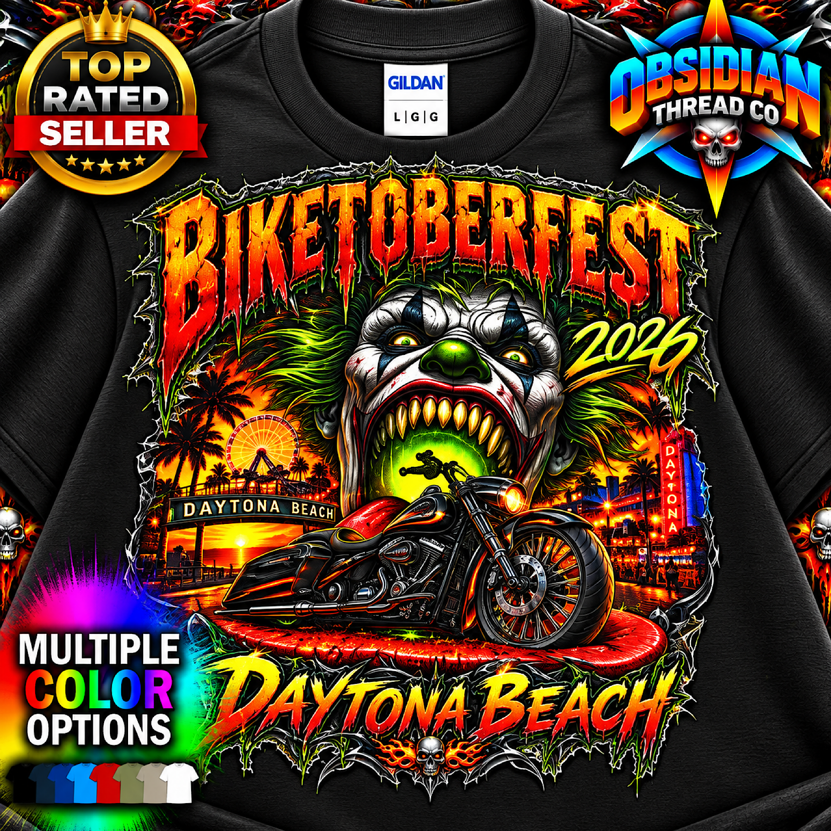 Biketoberfest 2026 Daytona Beach Florida Motorcycle Biker Rally Shirt no harley product preview