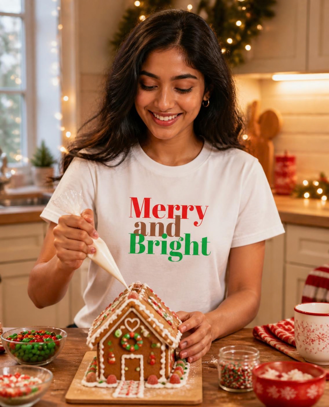 Merry and Bright tee, photo 1 of 7