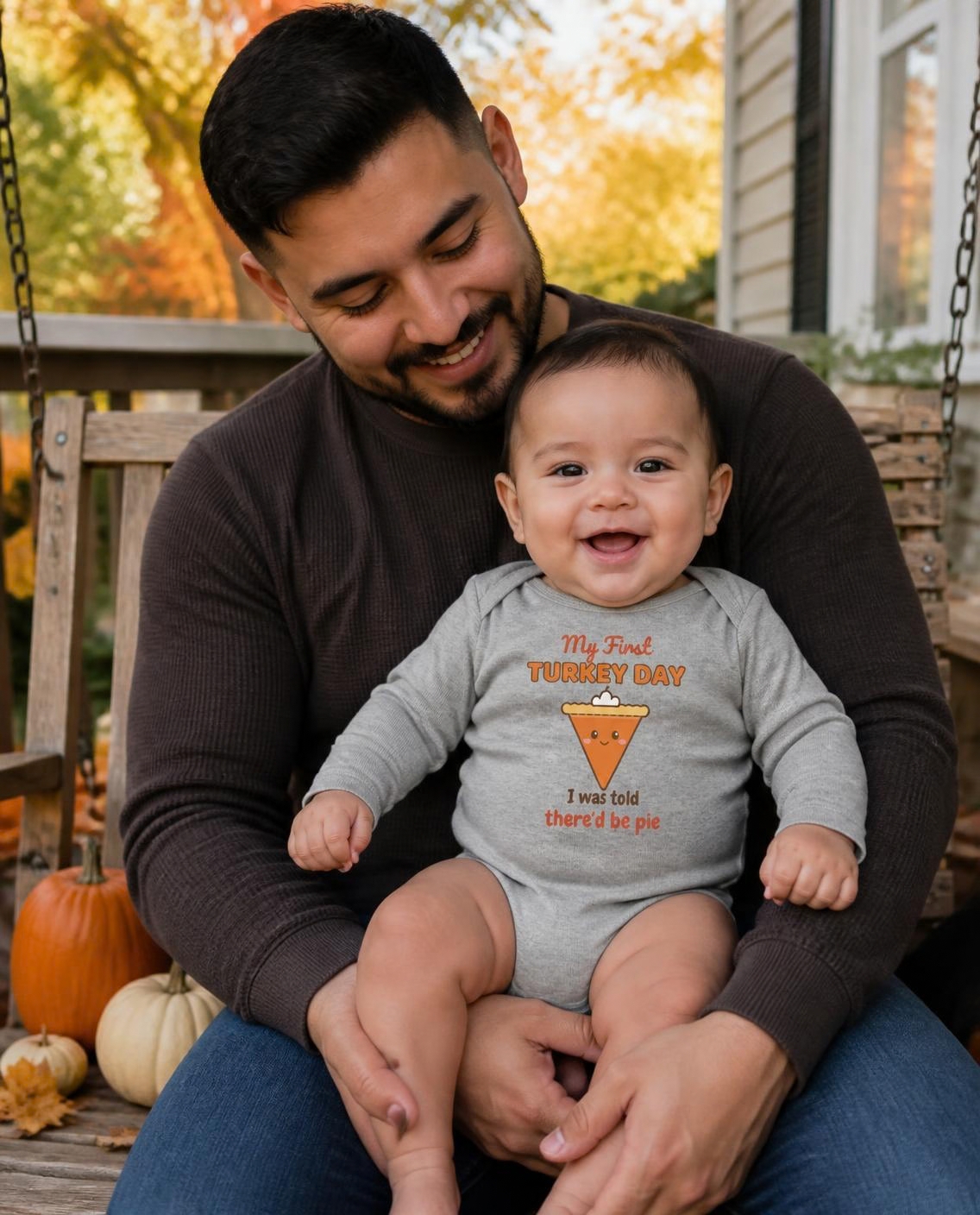 My First Turkey Day long sleeve bodysuit, photo 1 of 6
