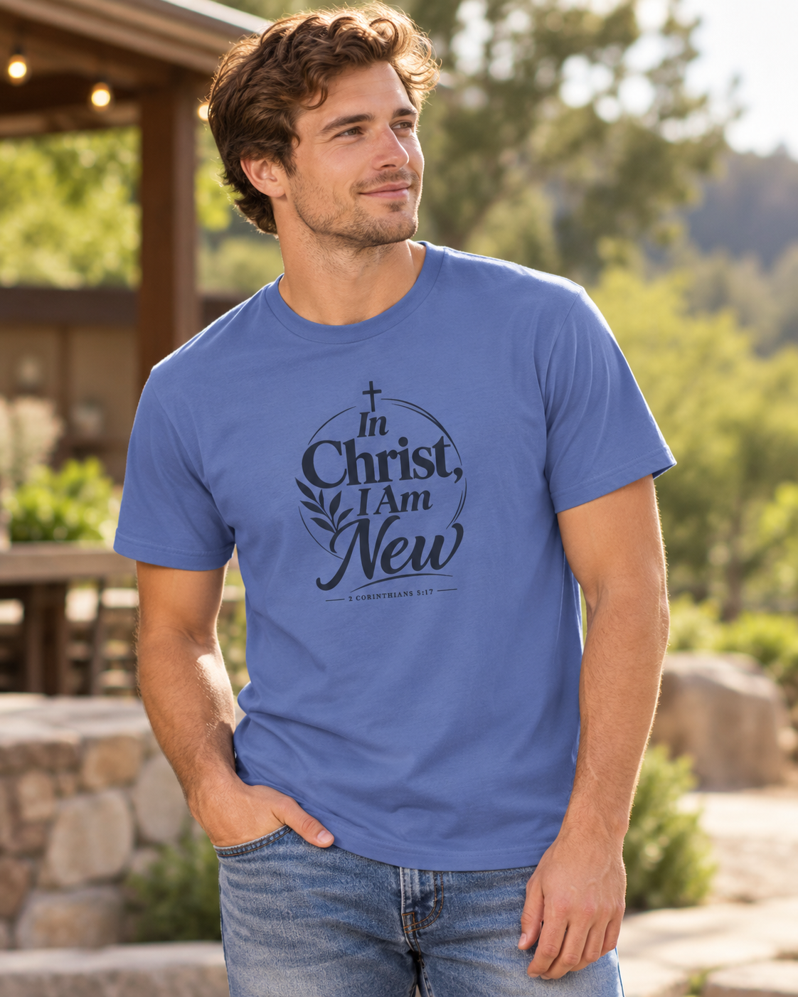 In Christ I Am New T-shirt | Christian Faith Scripture Tee: other