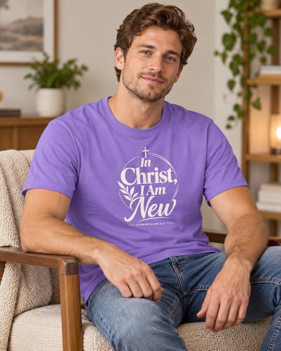 In Christ I Am New T-shirt | Christian Faith Scripture Tee: other