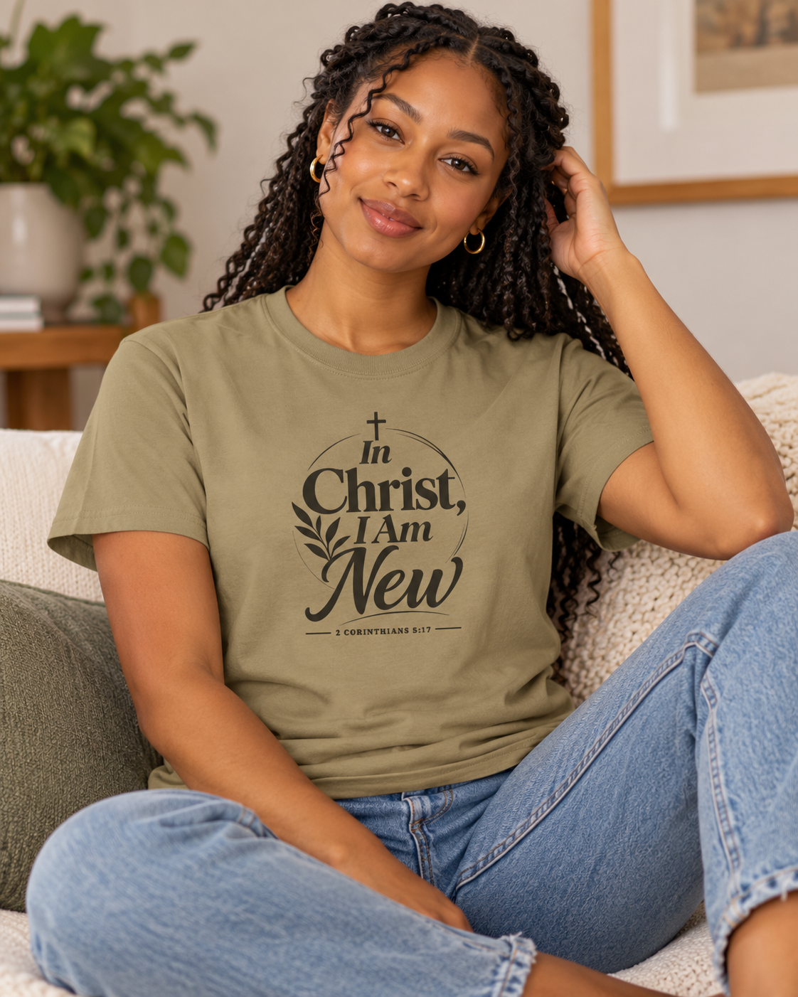 In Christ I Am New T-shirt | Christian Faith Scripture Tee: other