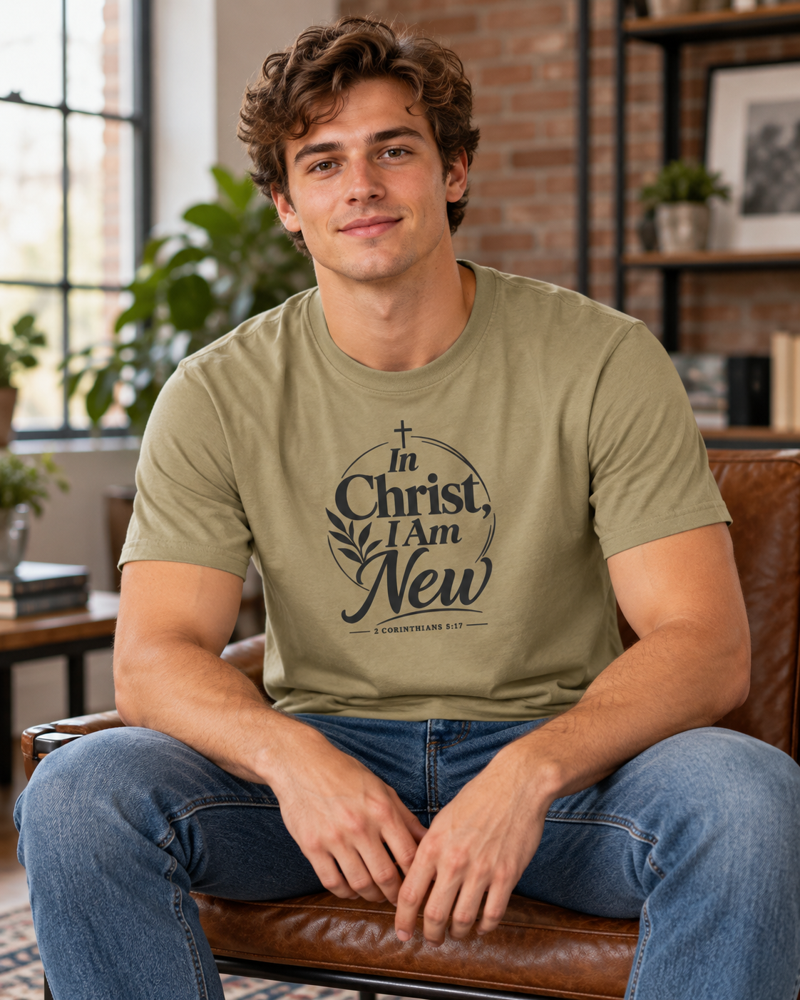 In Christ I Am New T-shirt | Christian Faith Scripture Tee: other
