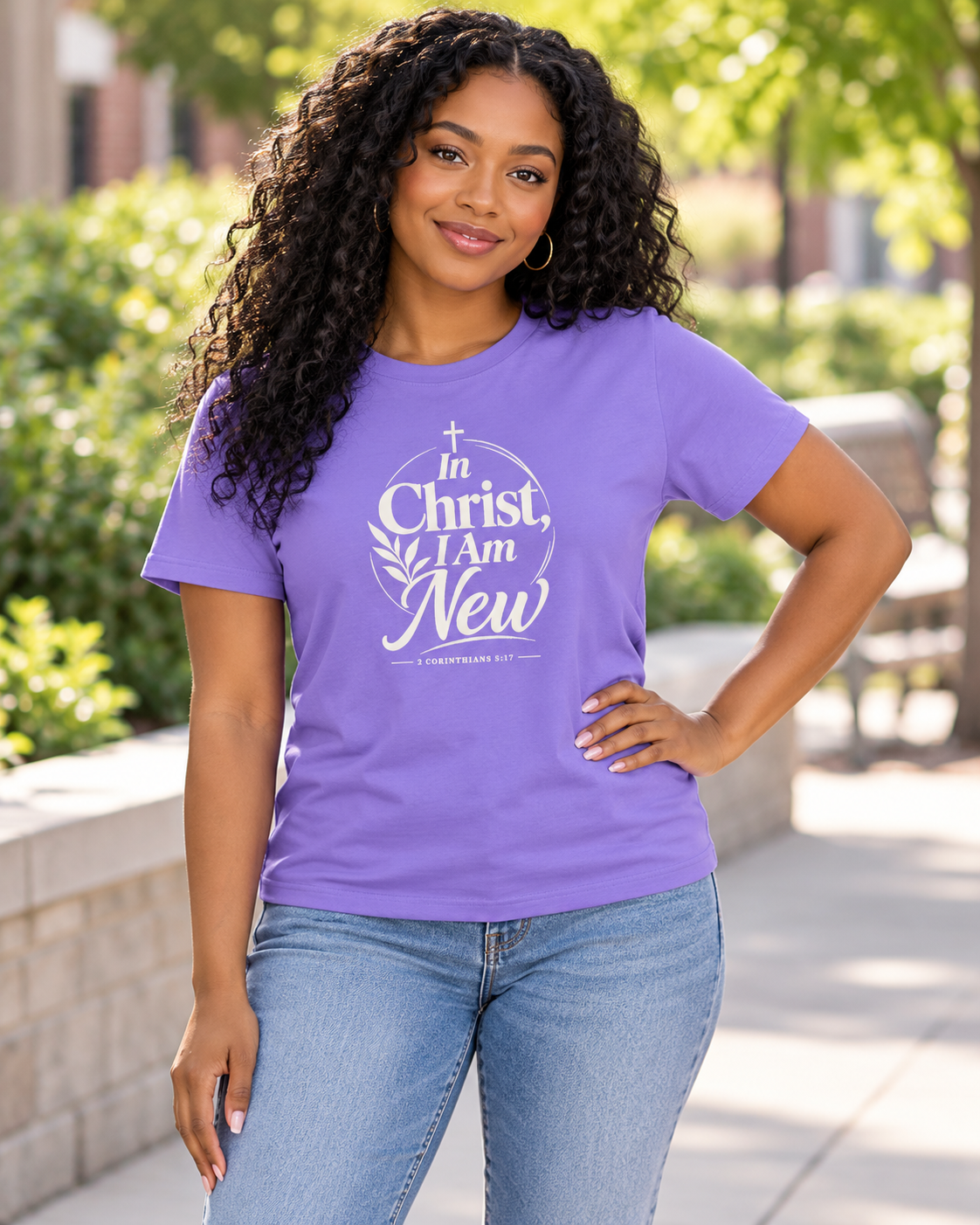 In Christ I Am New T-shirt | Christian Faith Scripture Tee: other