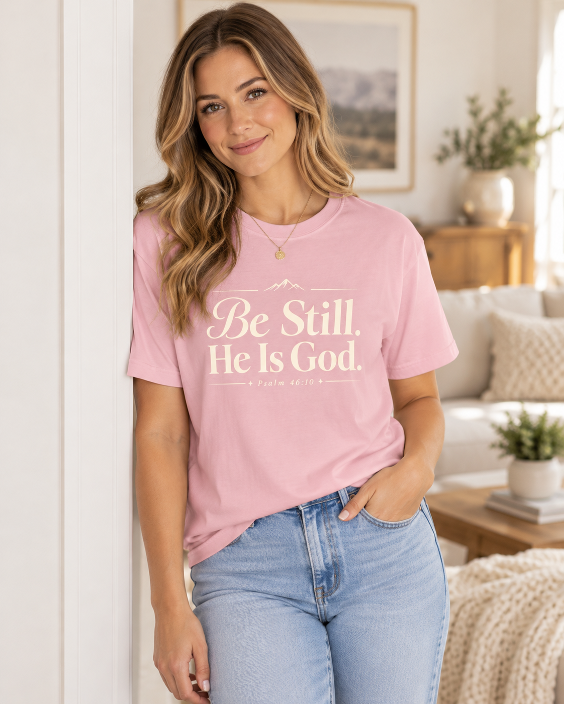 Be Still He Is God T-shirt | Christian Scripture Psalm 46:10 Faith Tee: other