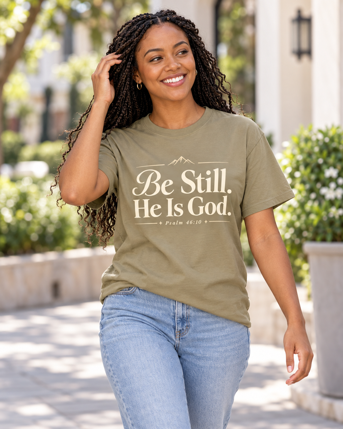 Be Still He Is God T-shirt | Christian Scripture Psalm 46:10 Faith Tee: other