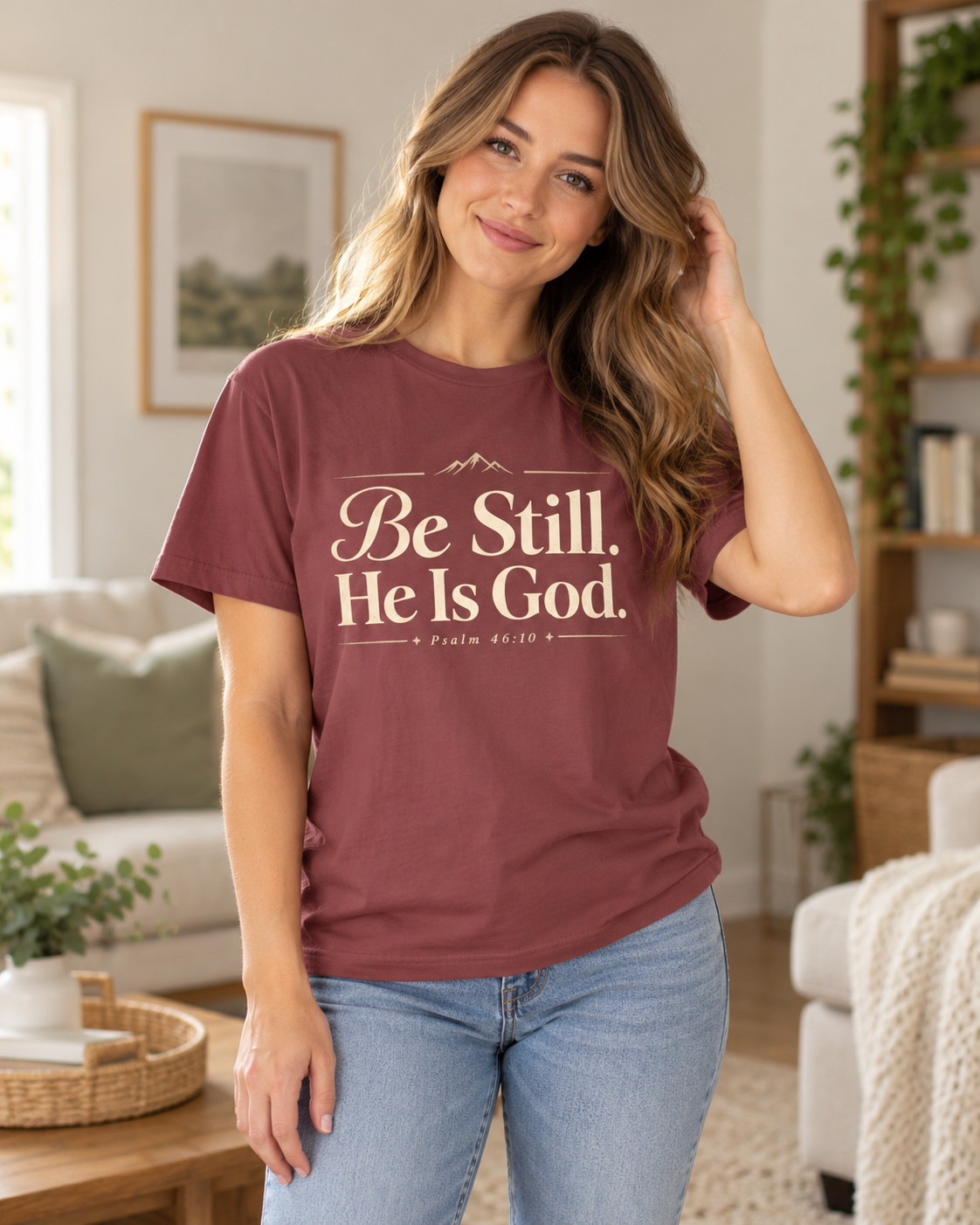 Be Still He Is God T-shirt | Christian Scripture Psalm 46:10 Faith Tee: other