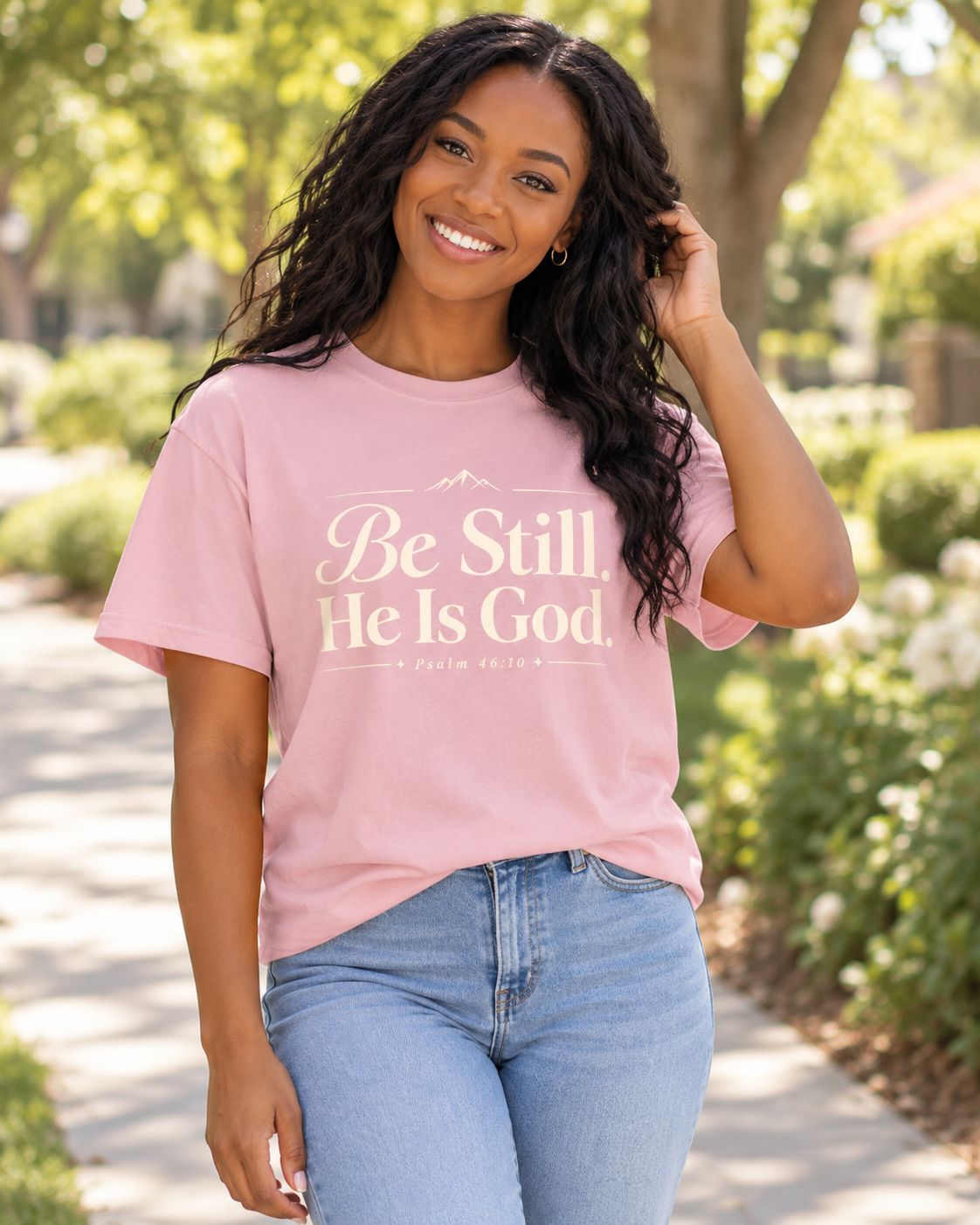 Be Still He Is God T-shirt | Christian Scripture Psalm 46:10 Faith Tee: other