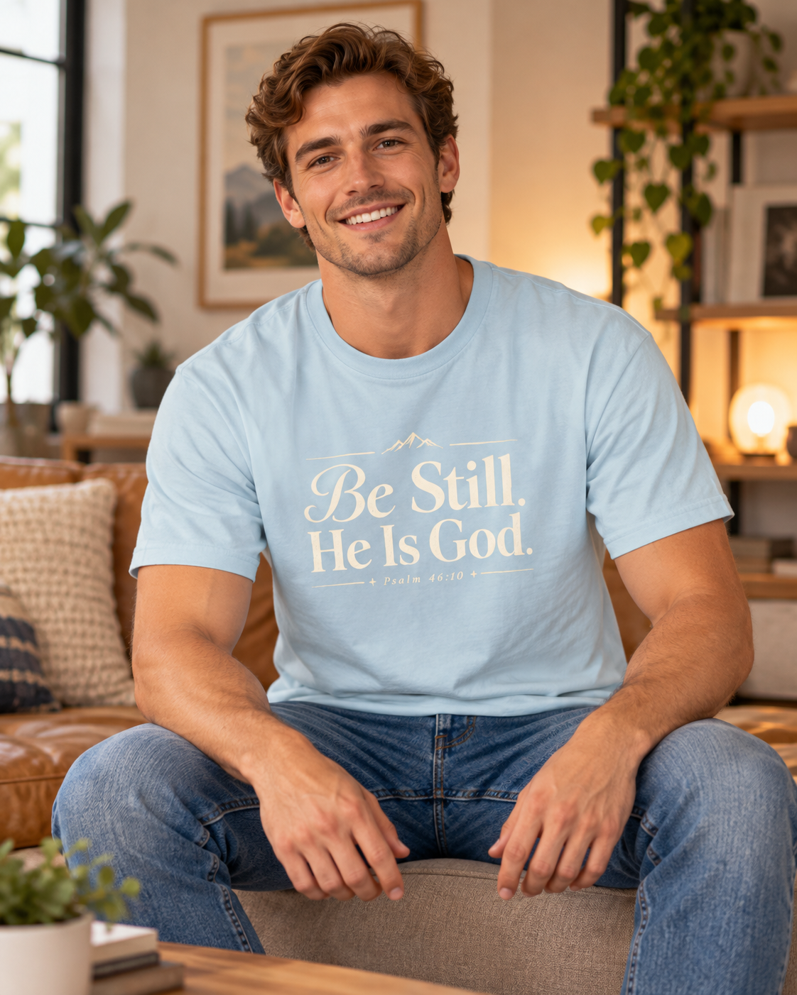 Be Still He Is God T-shirt | Christian Scripture Psalm 46:10 Faith Tee: other