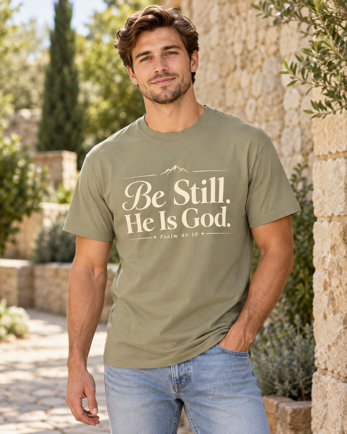 Be Still He Is God T-shirt | Christian Scripture Psalm 46:10 Faith Tee: other