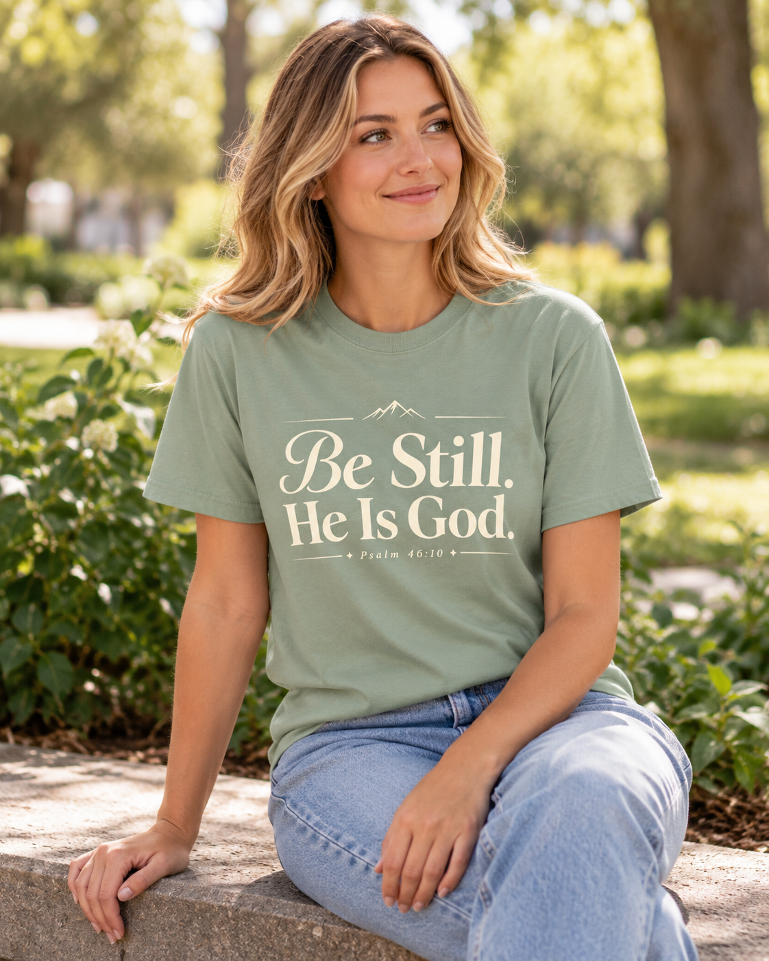 Be Still He Is God T-shirt | Christian Scripture Psalm 46:10 Faith Tee: other