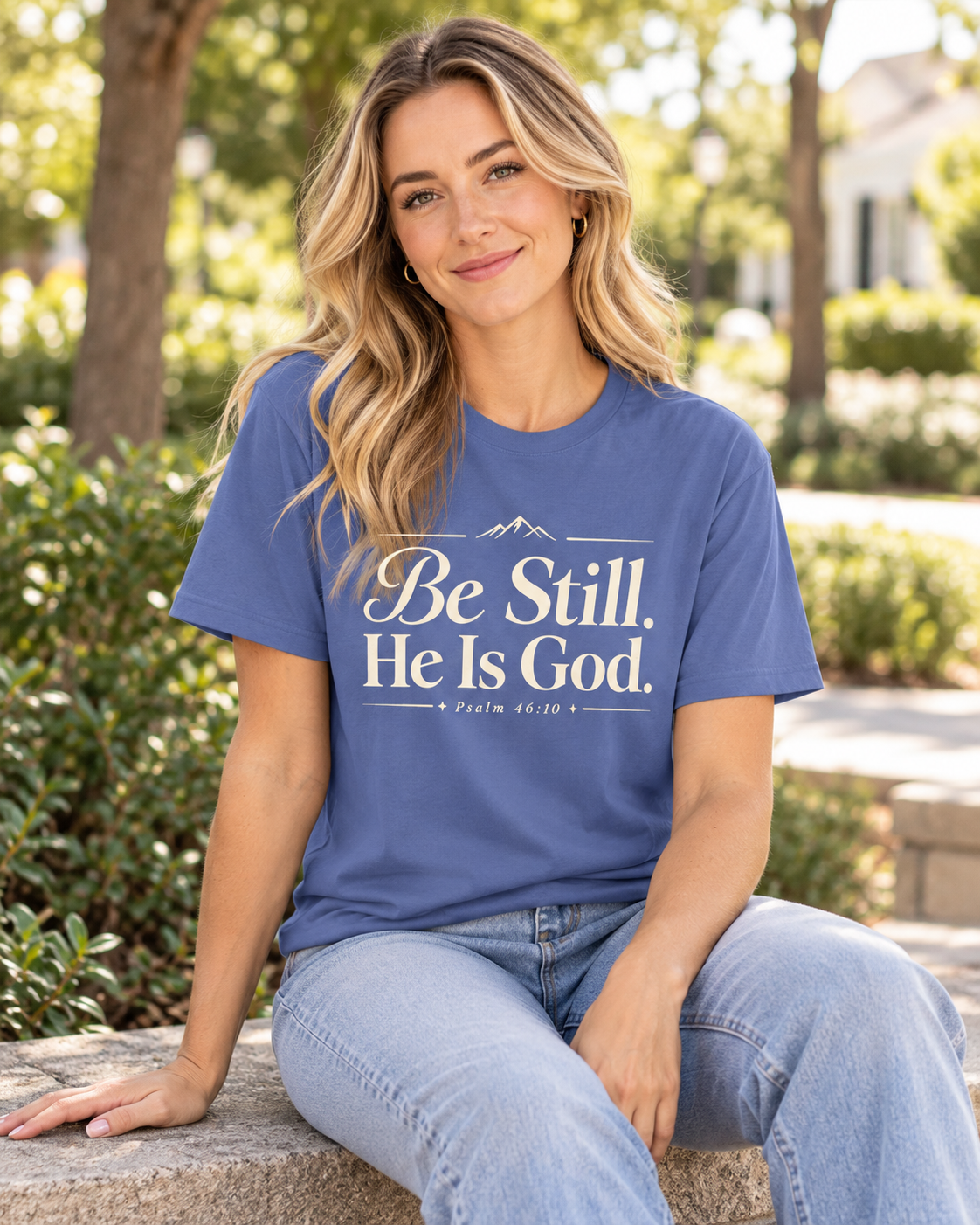 Be Still He Is God T-shirt | Christian Scripture Psalm 46:10 Faith Tee: other