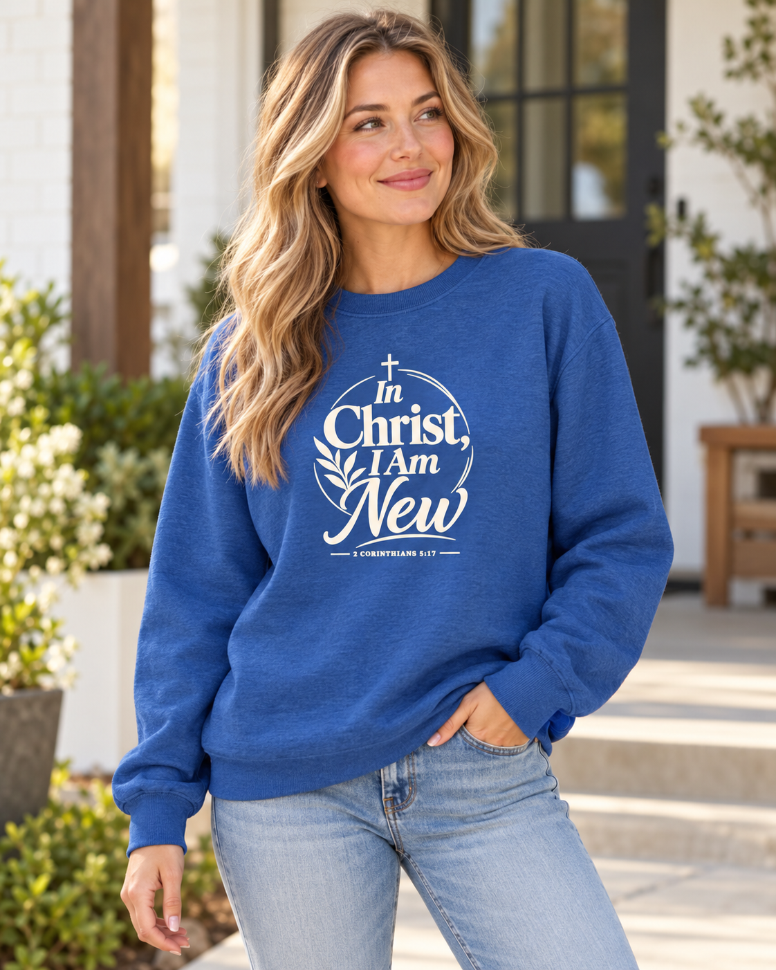 In Christ I Am New Christian Faith Sweatshirt: other