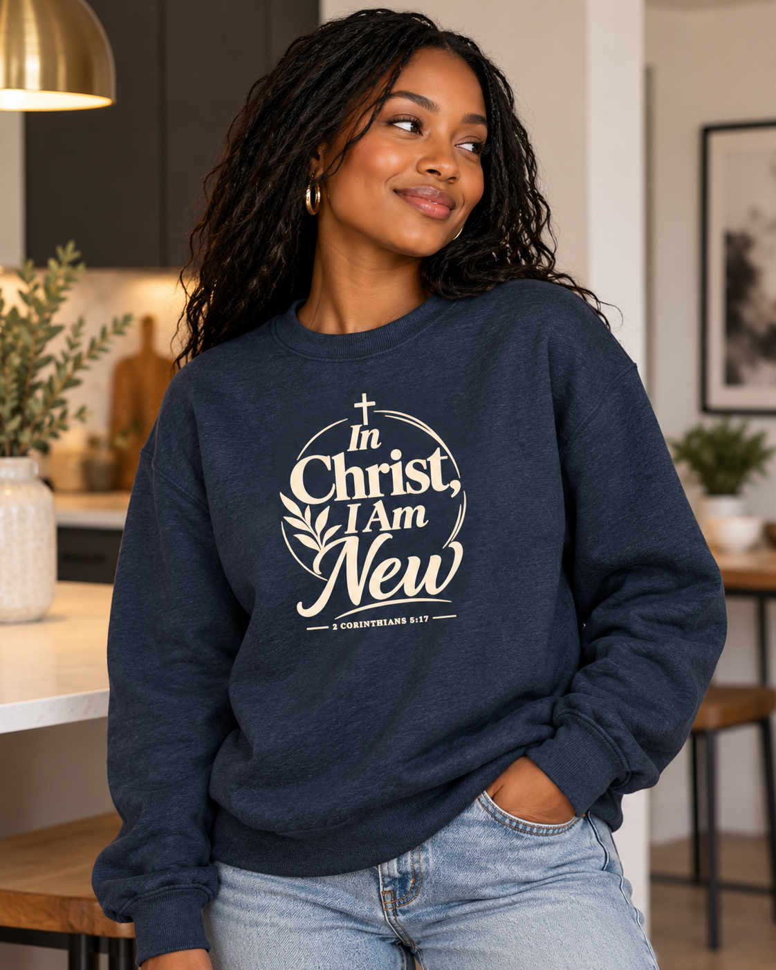 In Christ I Am New Christian Faith Sweatshirt: other