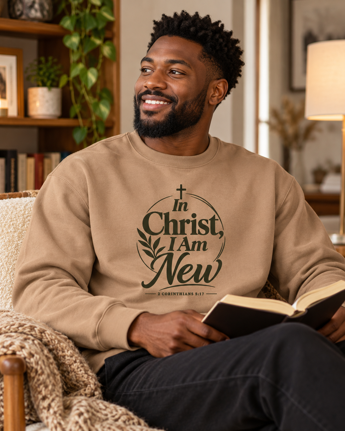 In Christ I Am New Christian Faith Sweatshirt: other